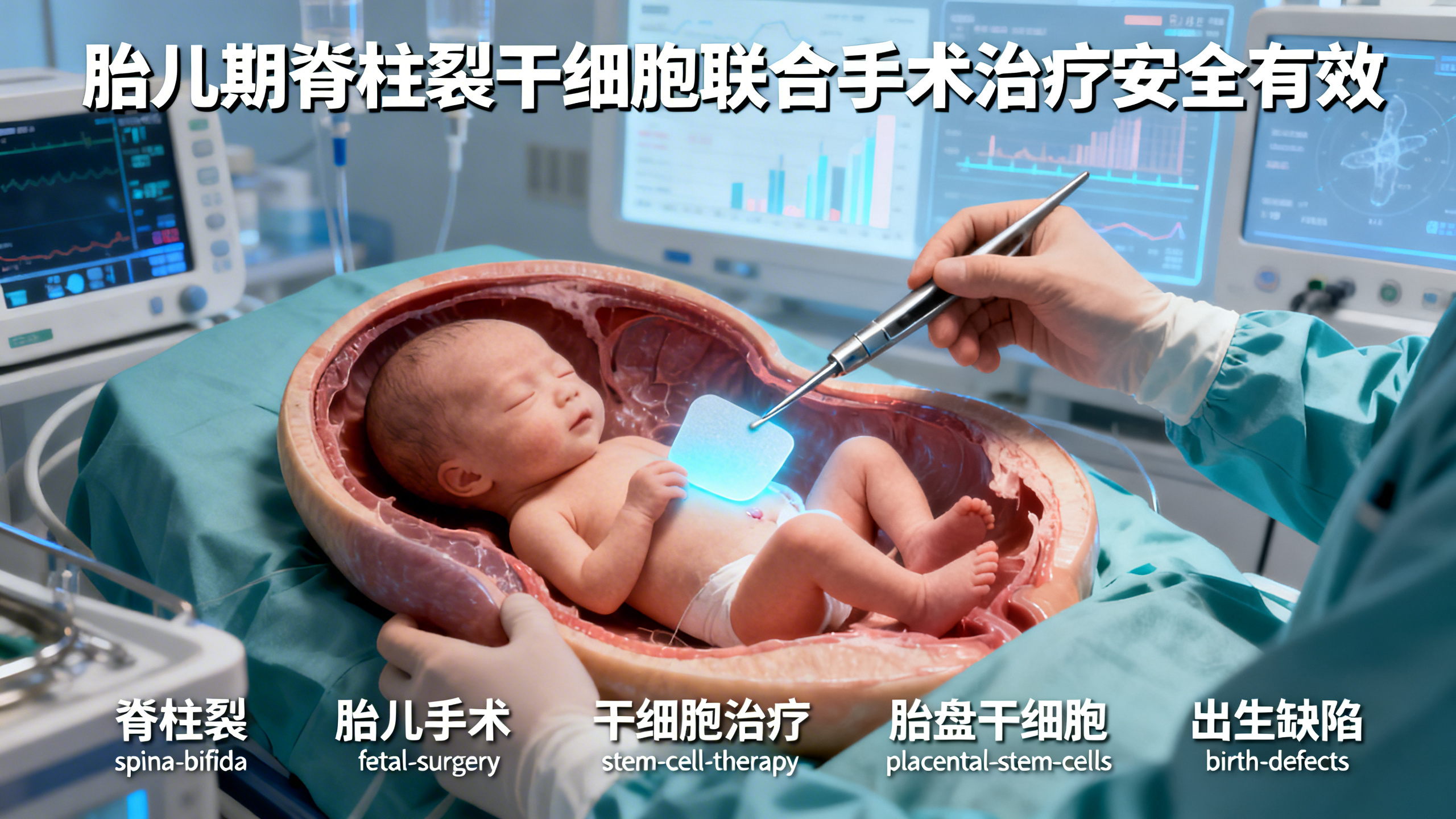 干细胞治疗胎儿脊柱裂，首次临床试验证实安全