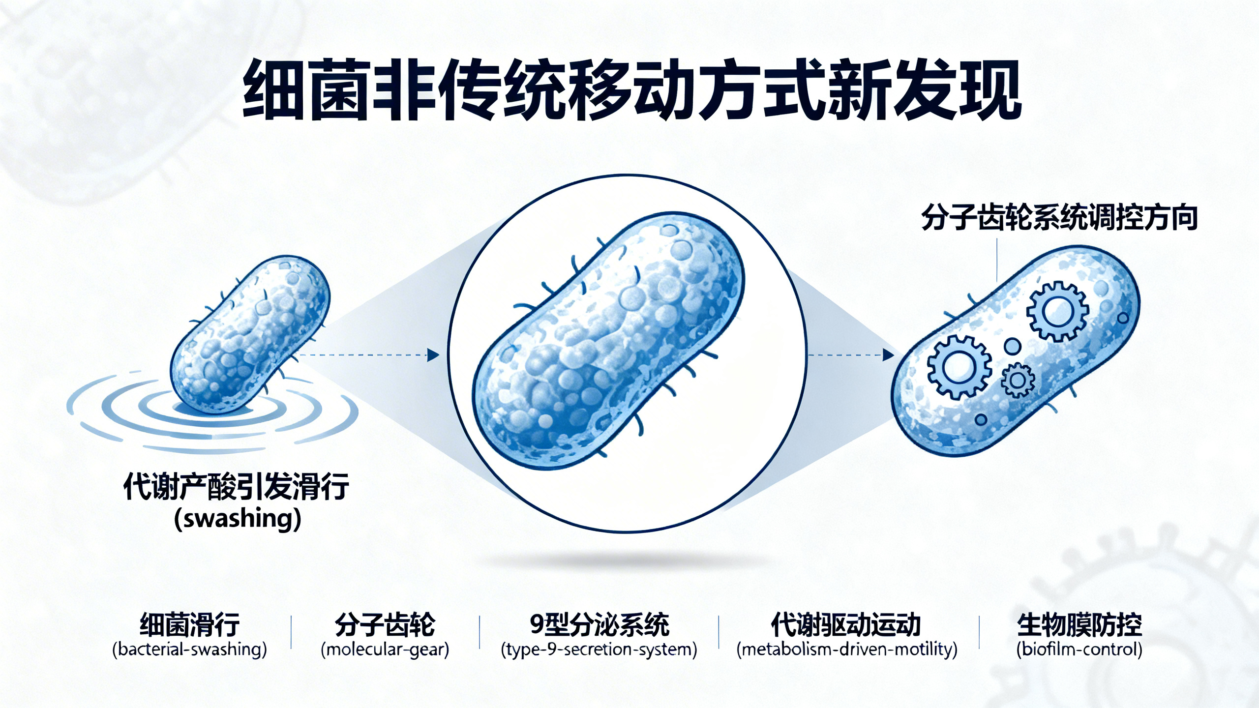 细菌不靠“螺旋桨”也能四处传播？
