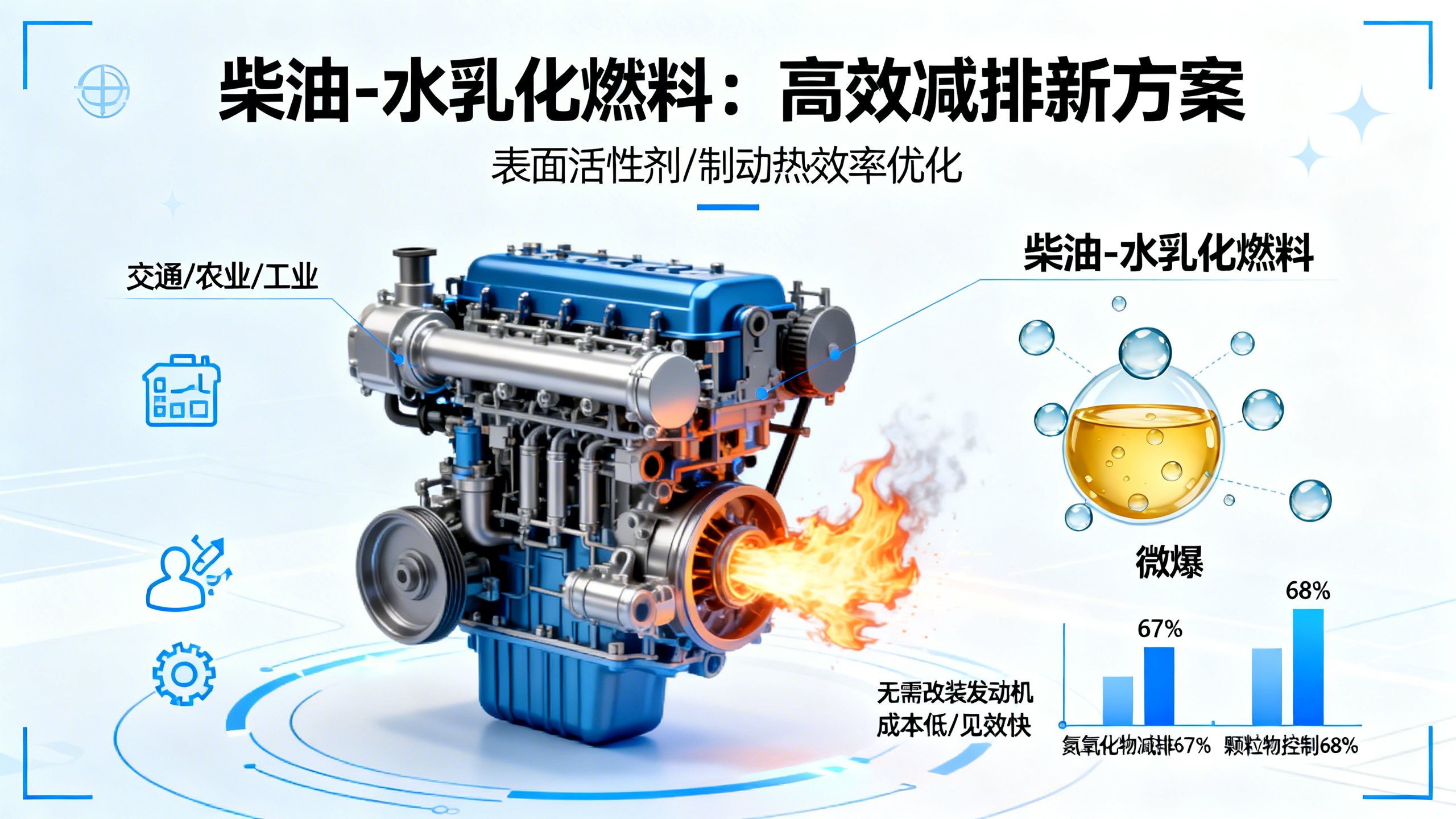 一个简单的“加水”妙招，让柴油发动机污染减少超六成