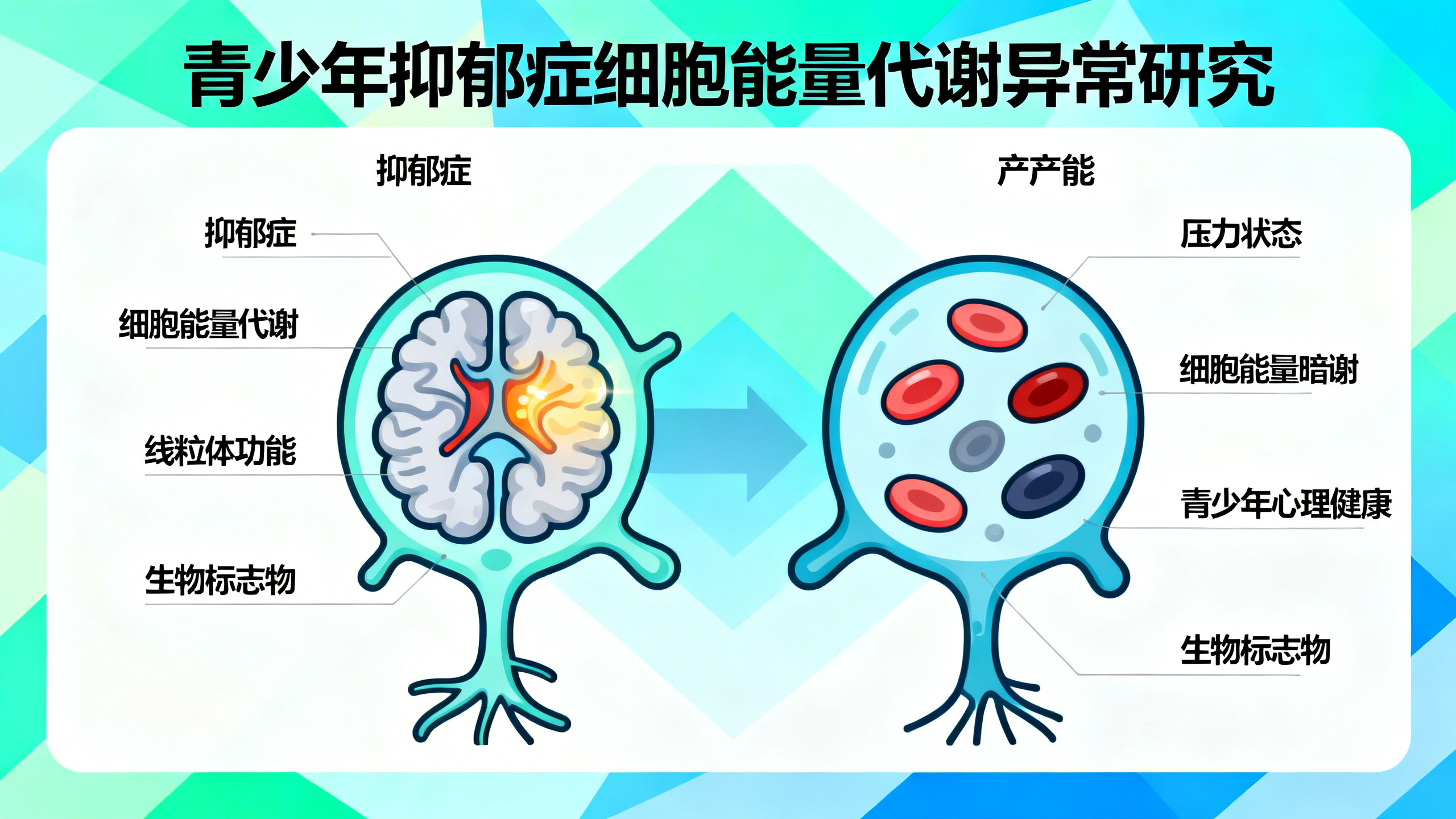 抑郁症可能源于脑细胞的“能量不足”