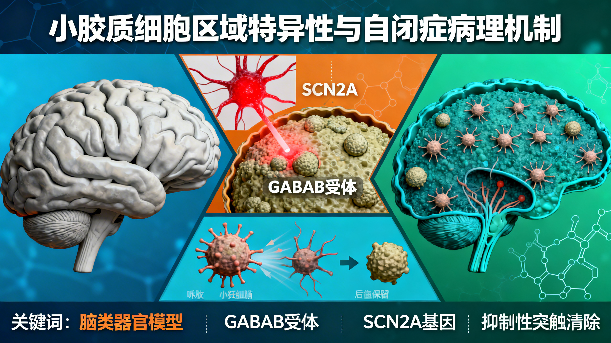 人脑类器官中的“小胶质细胞”因脑区不同而各异，并能感知携带SCN2A基因突变的过度活跃神经元