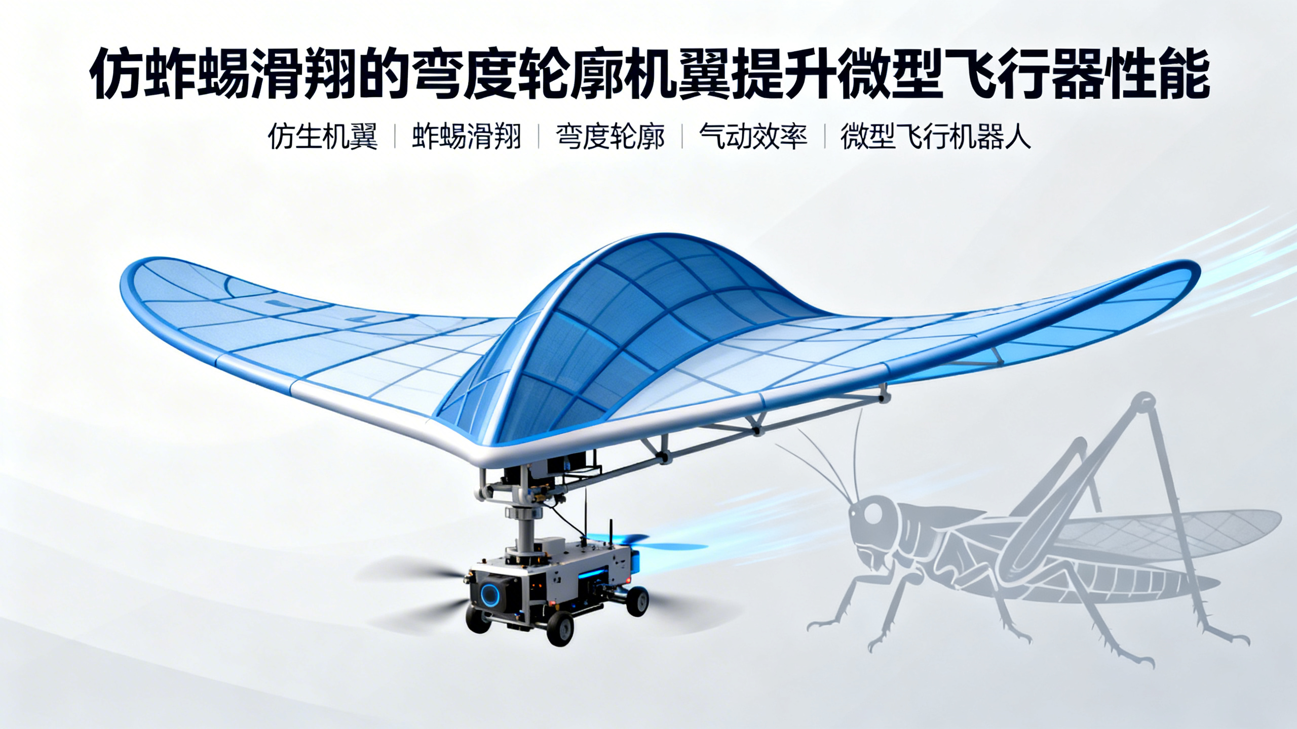 仿蝗虫翅膀设计让滑翔更轻松