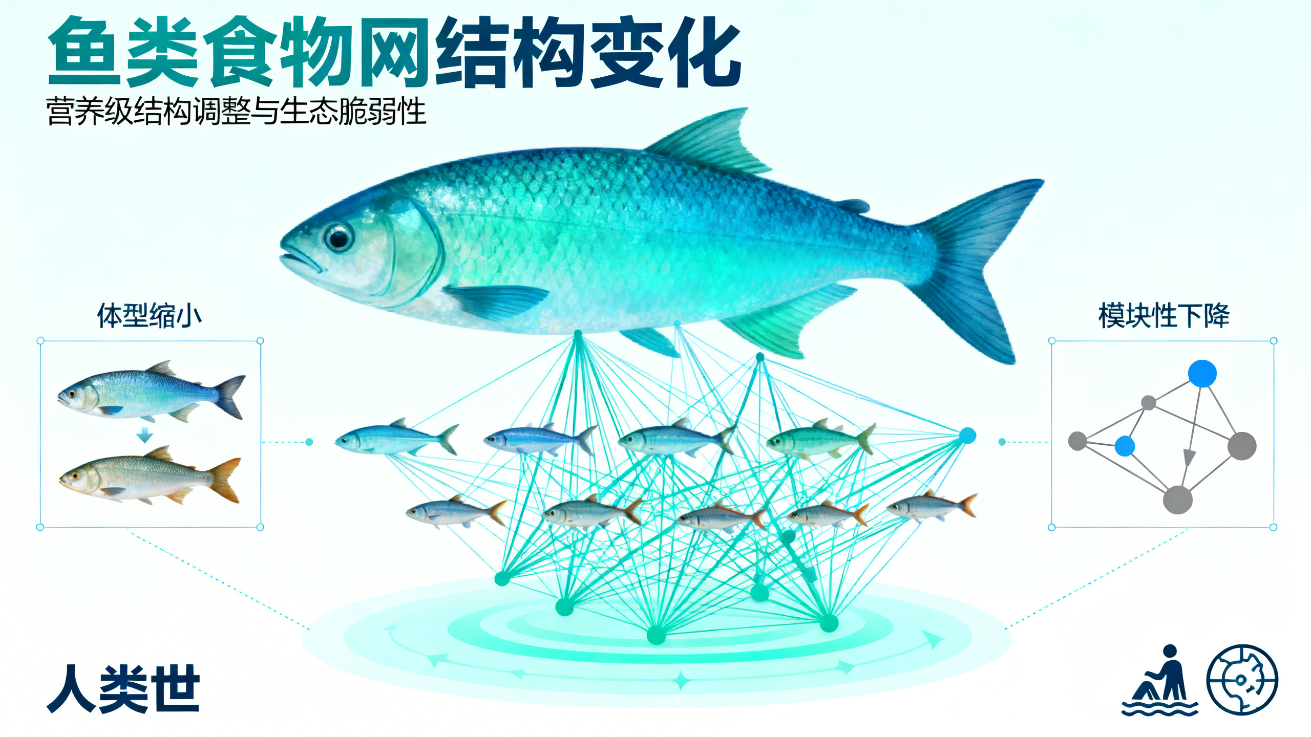 人类世时代鱼类食物链的退化