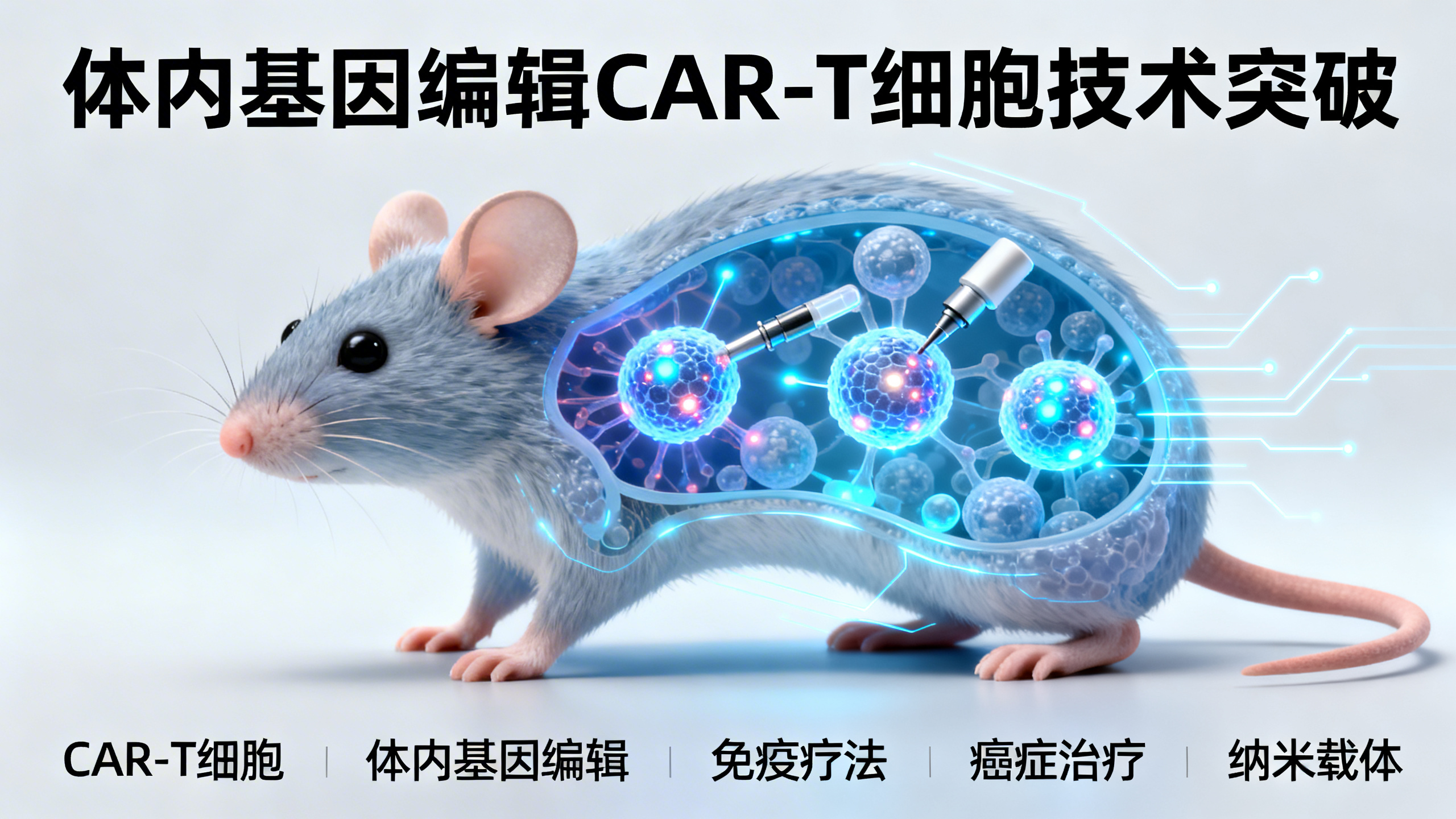 一种体内直接生成抗癌CAR-T细胞的基因编辑新方法