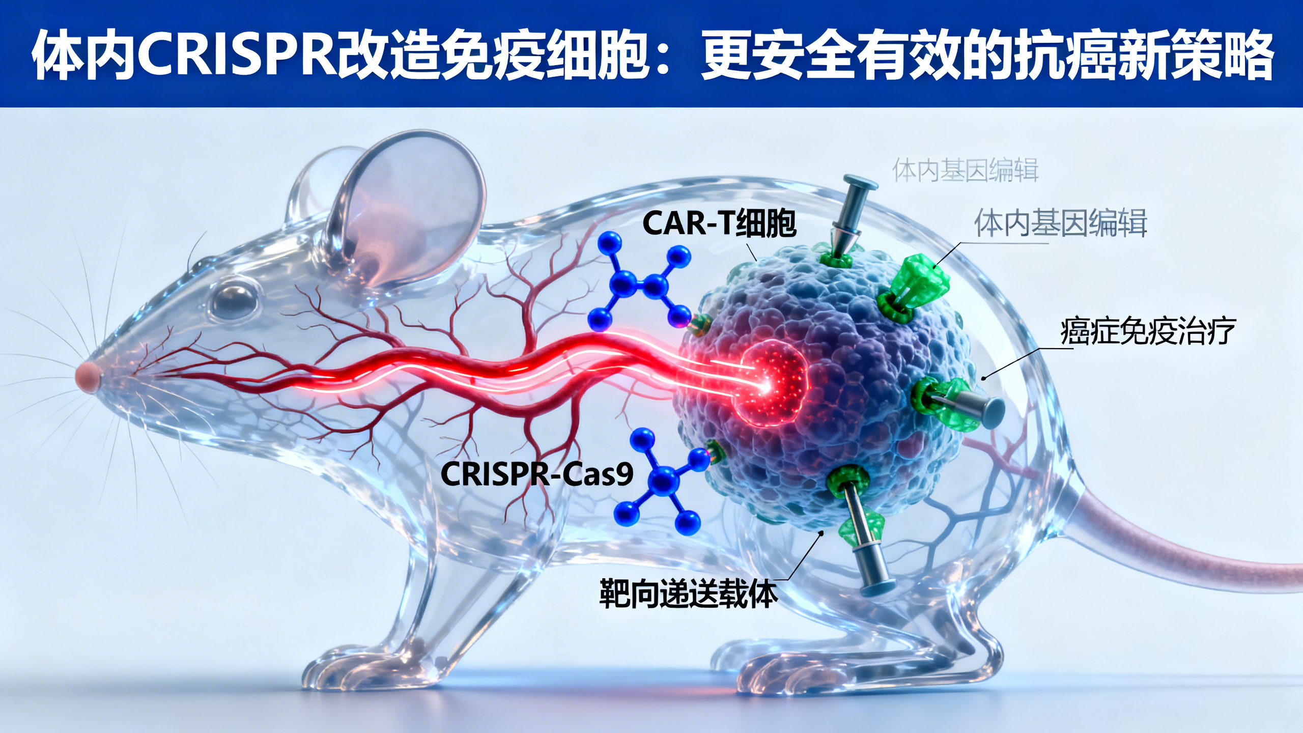 CRISPR技术让小鼠体内“升级”出更强的抗癌免疫细胞