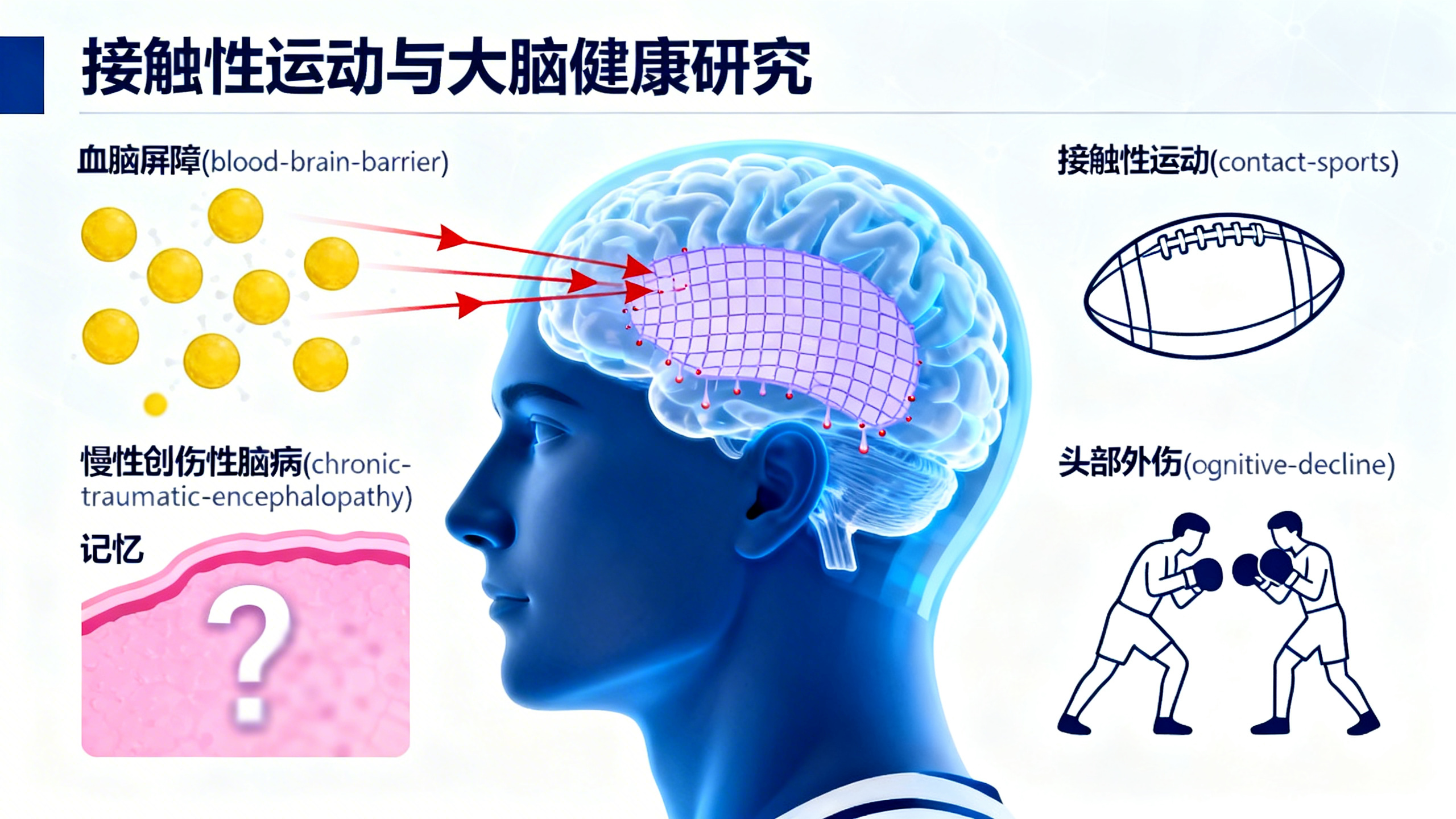 接触性运动后，大脑的“防护墙”多年不严实