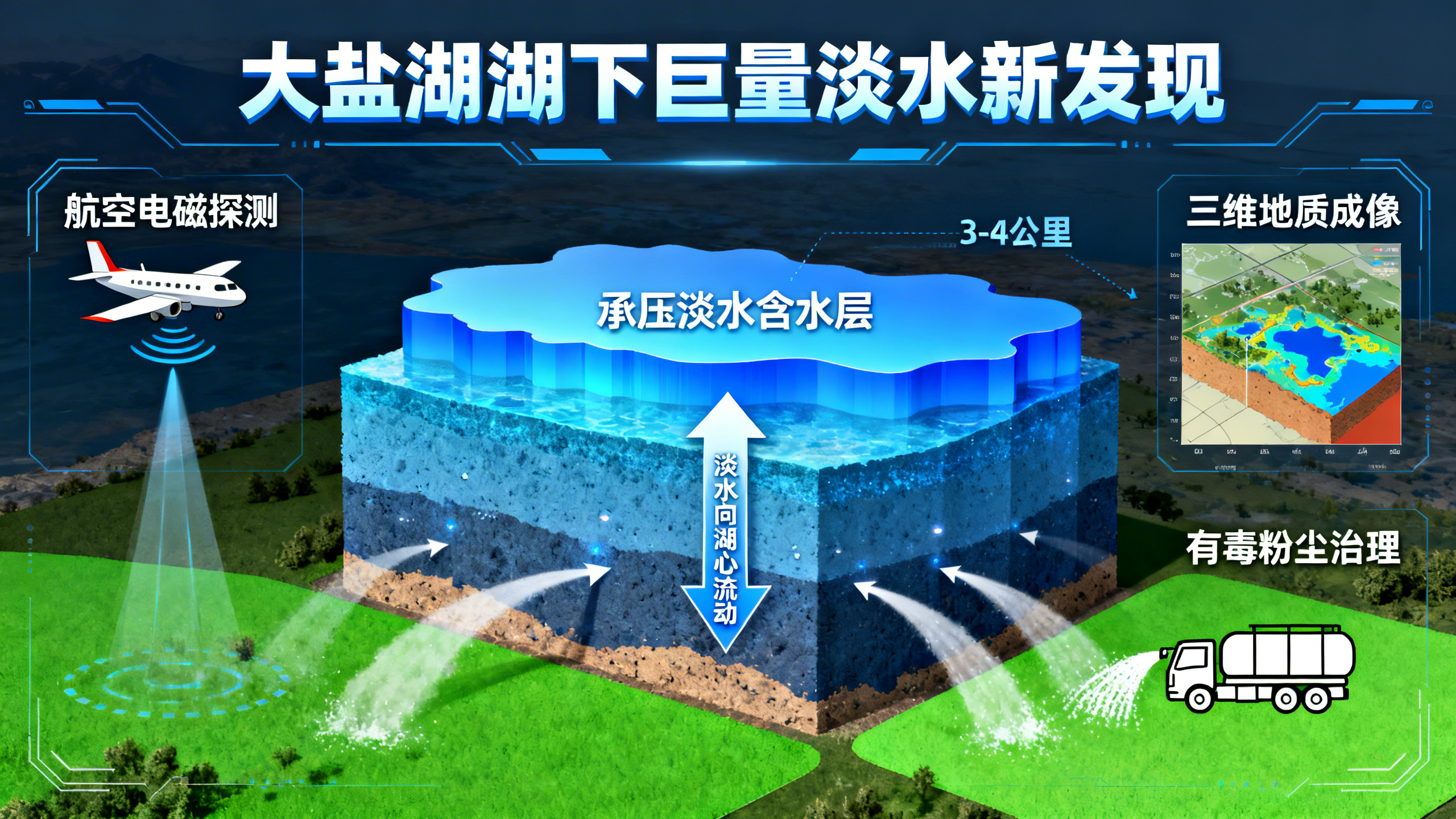 大盐湖底下藏着一个巨大的淡水水库