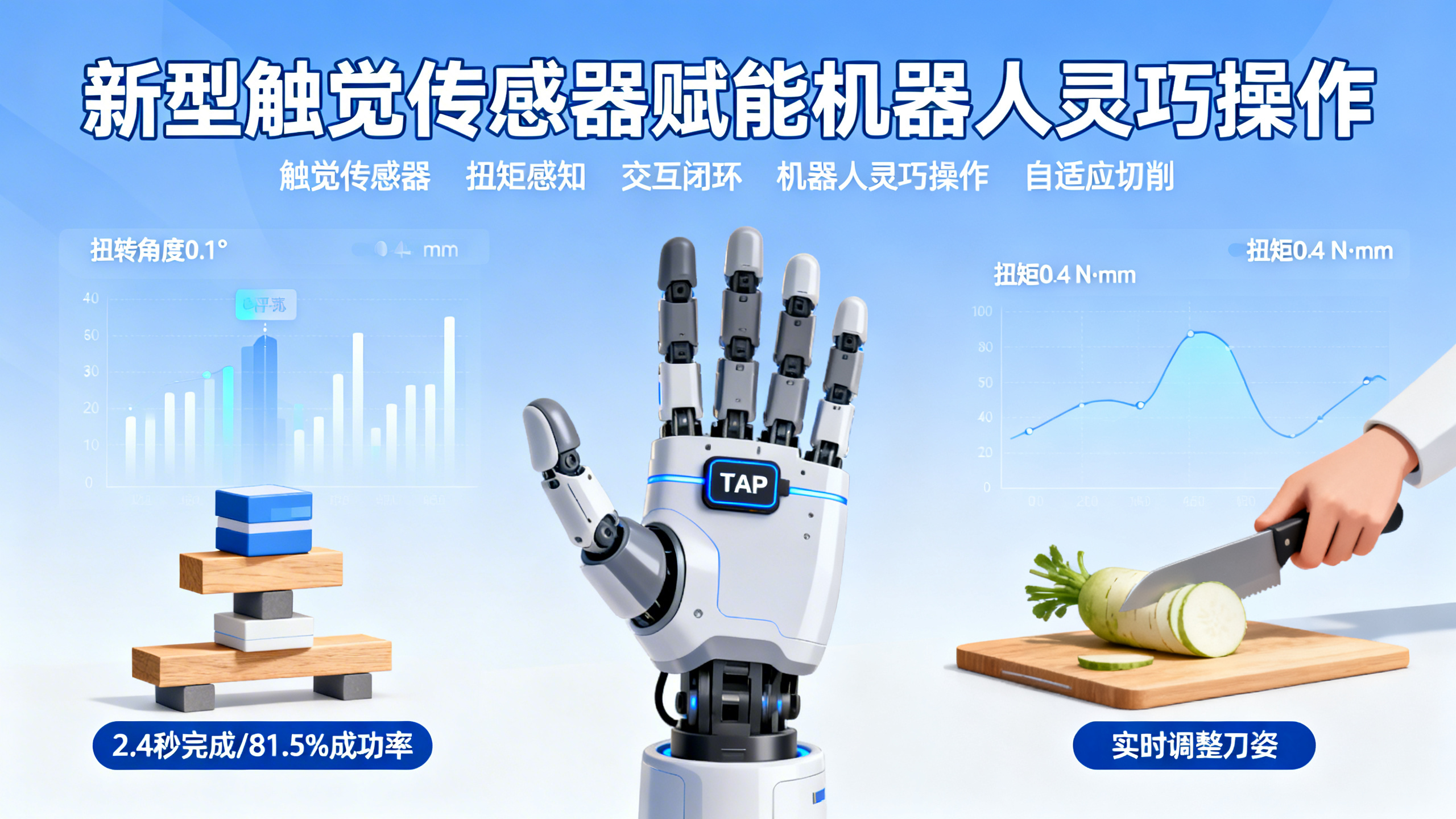 触觉+扭矩，让机器人像人一样灵巧