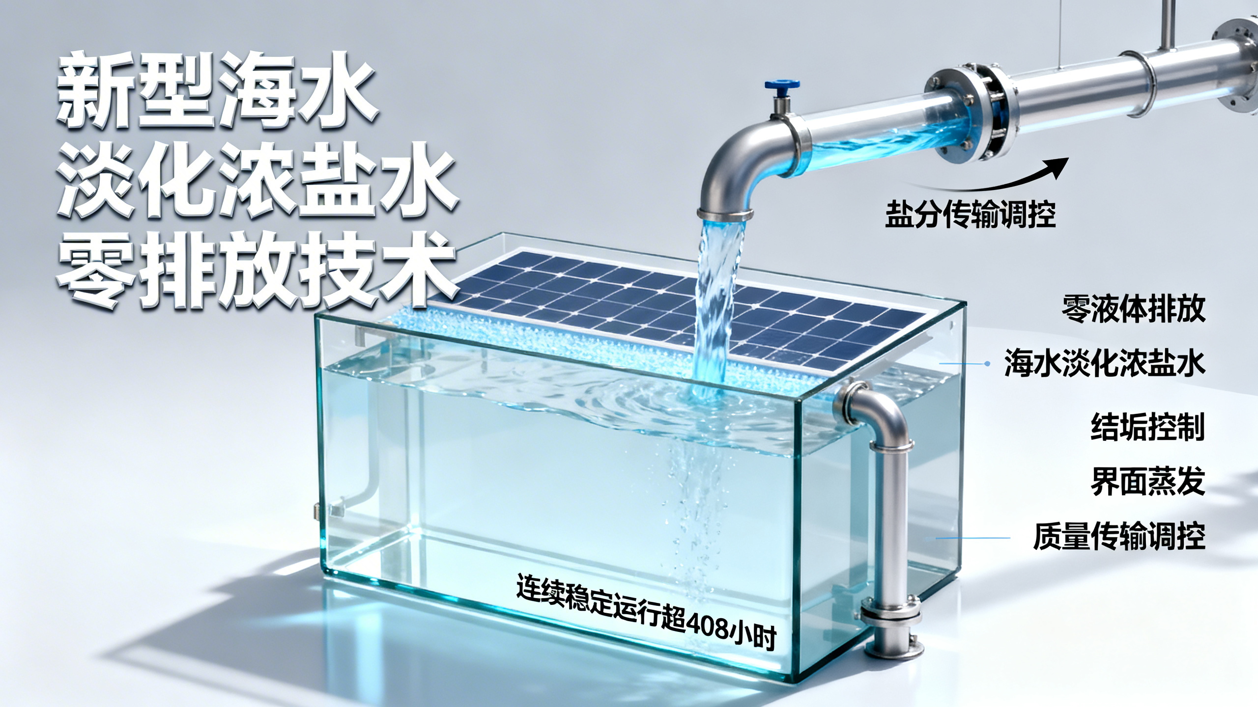 一种简易的盐分调控法，让海水淡化浓盐水零排放且无需添加化学药剂