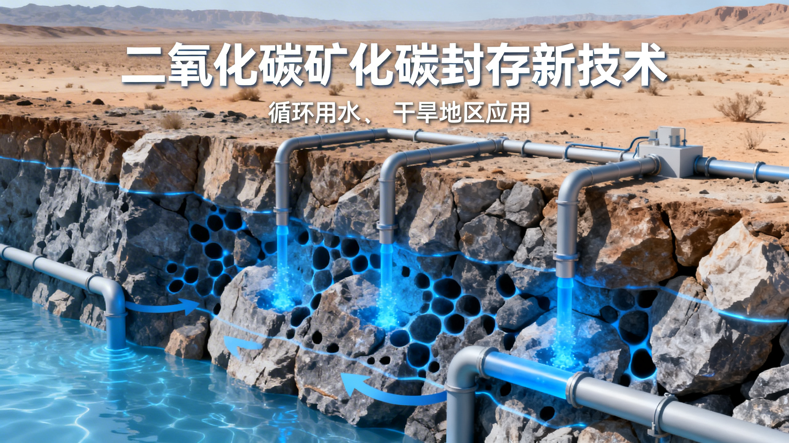 试点项目：在干旱国家将二氧化碳变成地下矿物储存