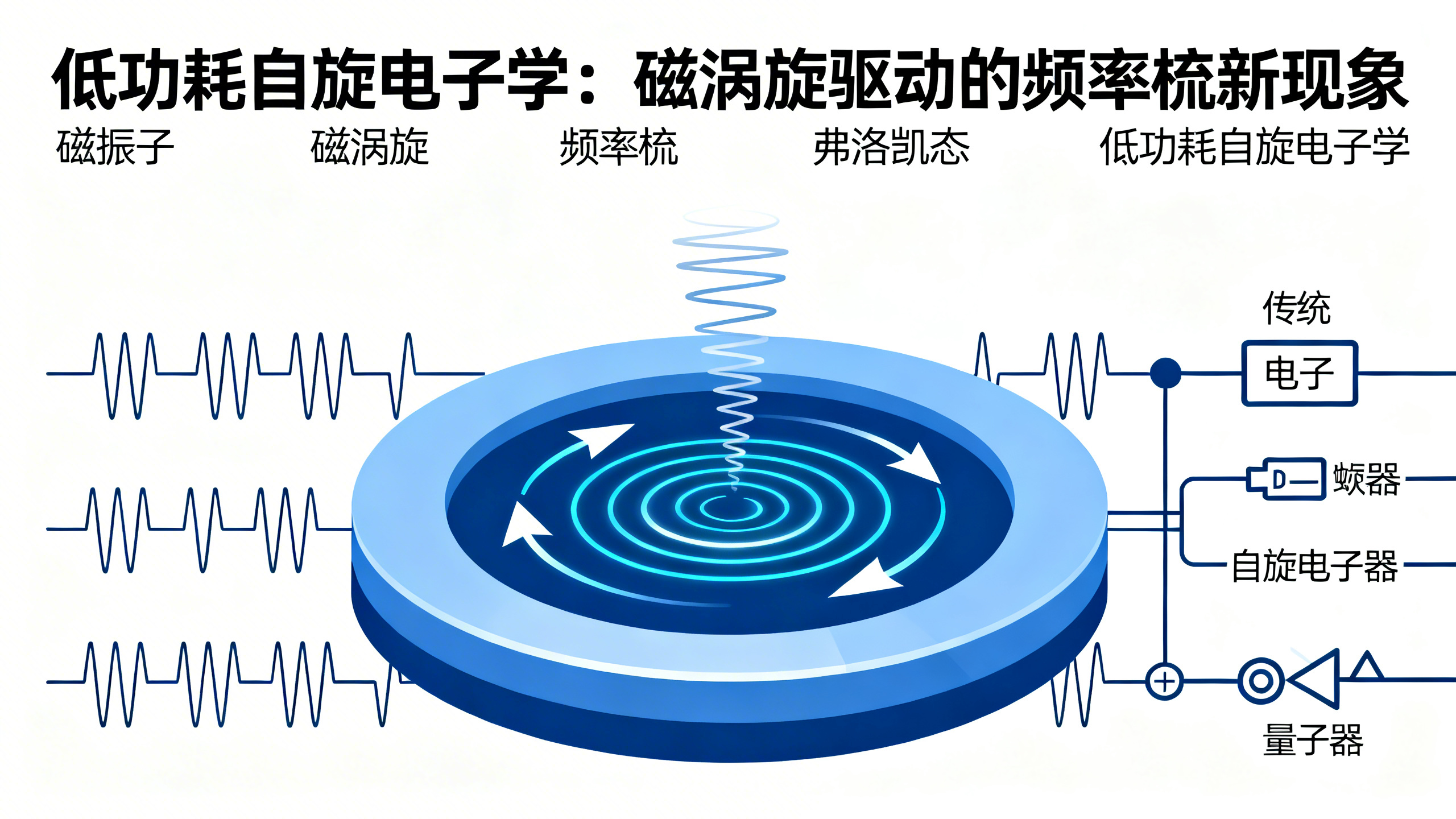 科学家在微小磁旋涡中发现奇特新现象