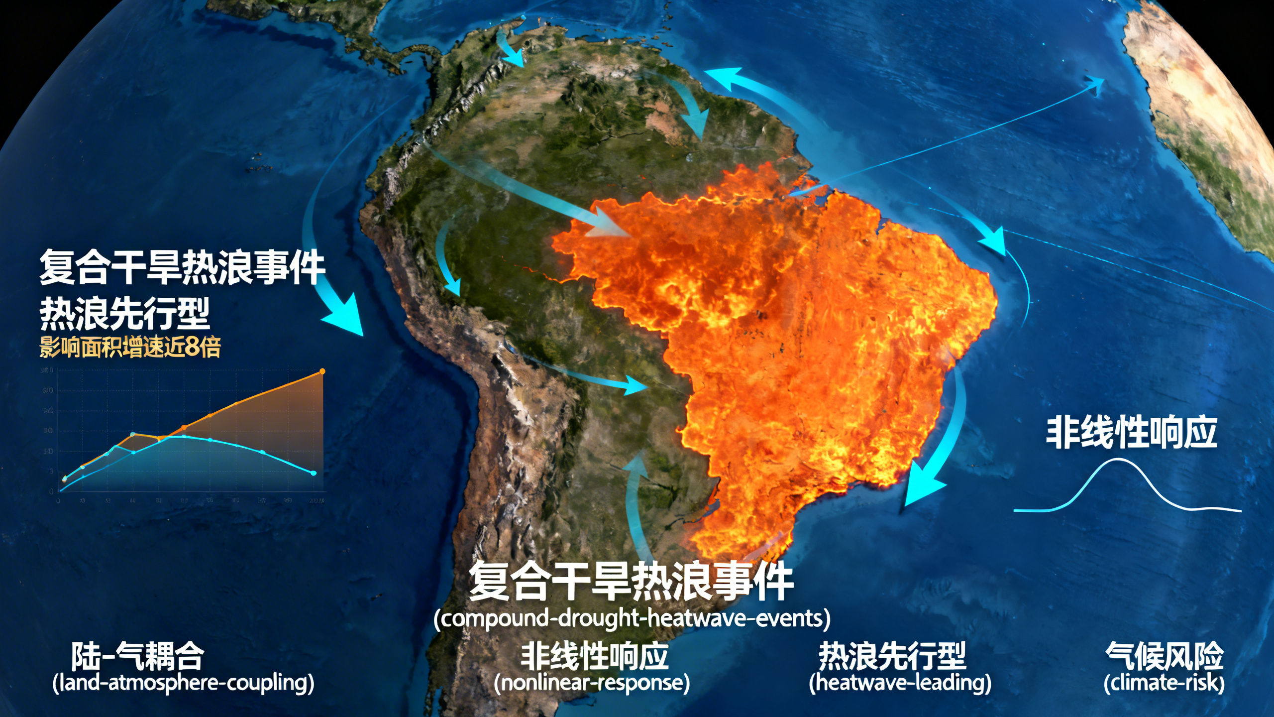 2000年以来，干旱与高温热浪并发事件急剧增多