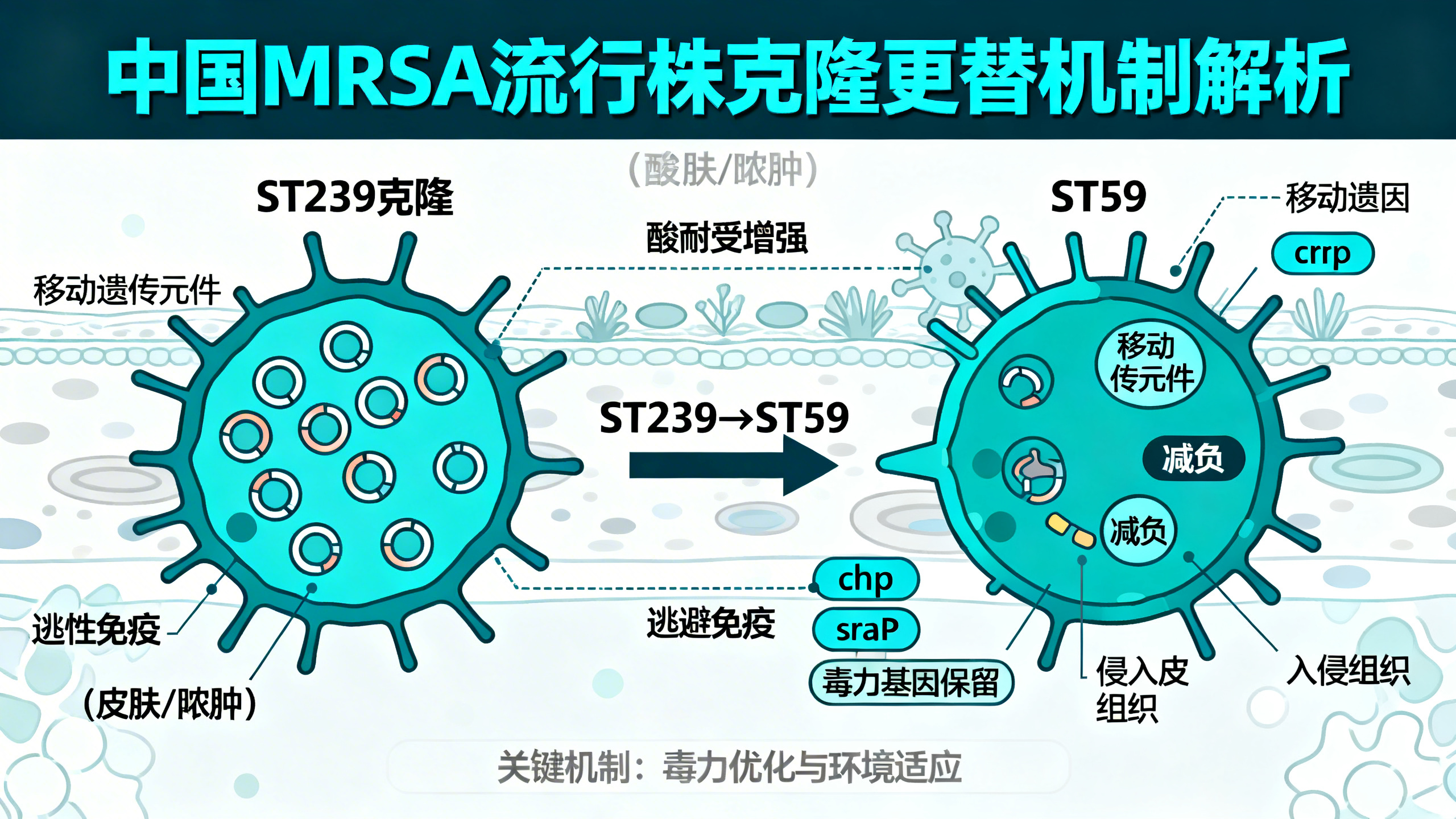 耐药金黄色葡萄球菌ST59为何能“代代相传”？