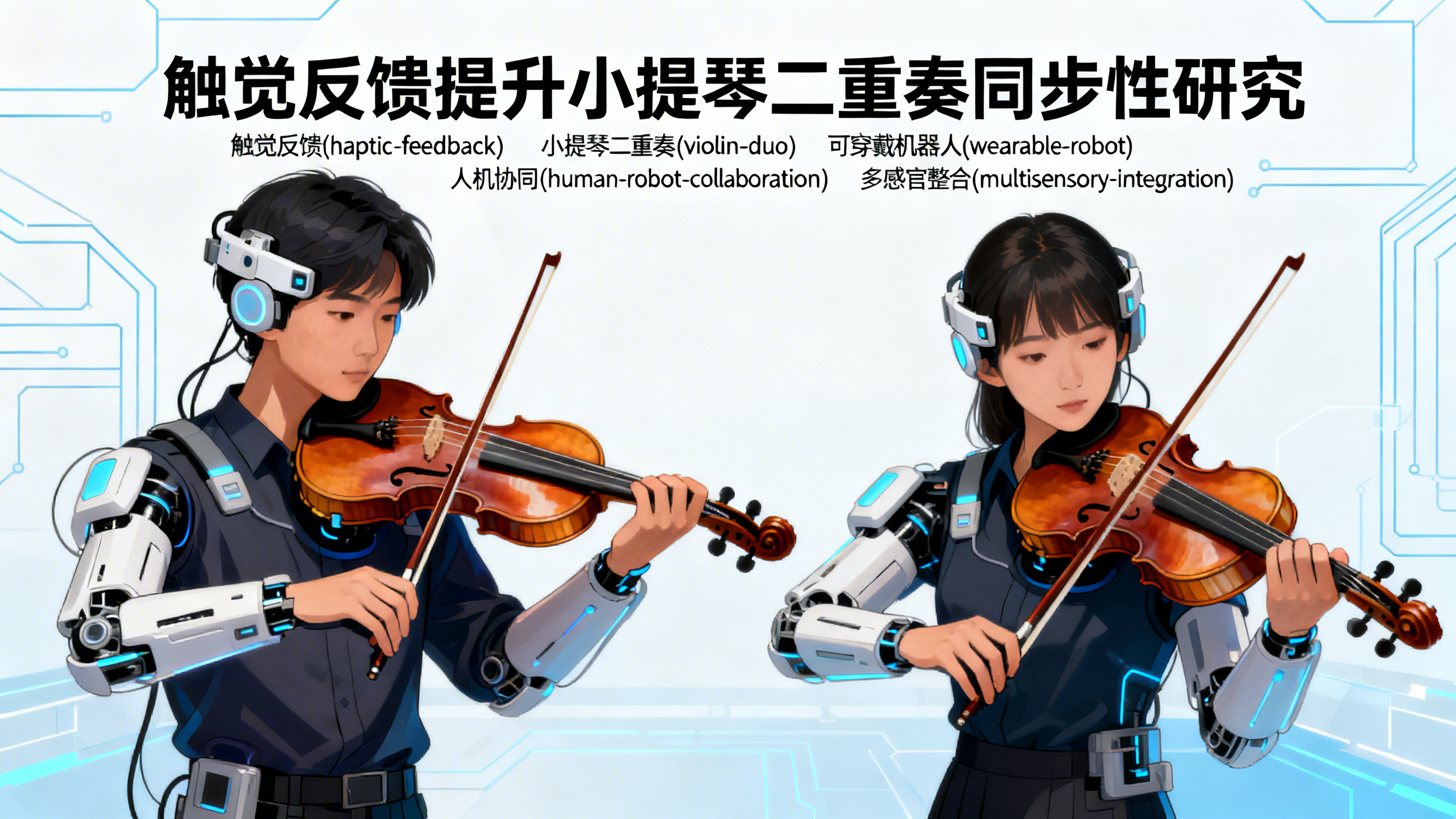 机器人辅助触觉反馈，比单靠视觉更能帮小提琴二重奏默契配合