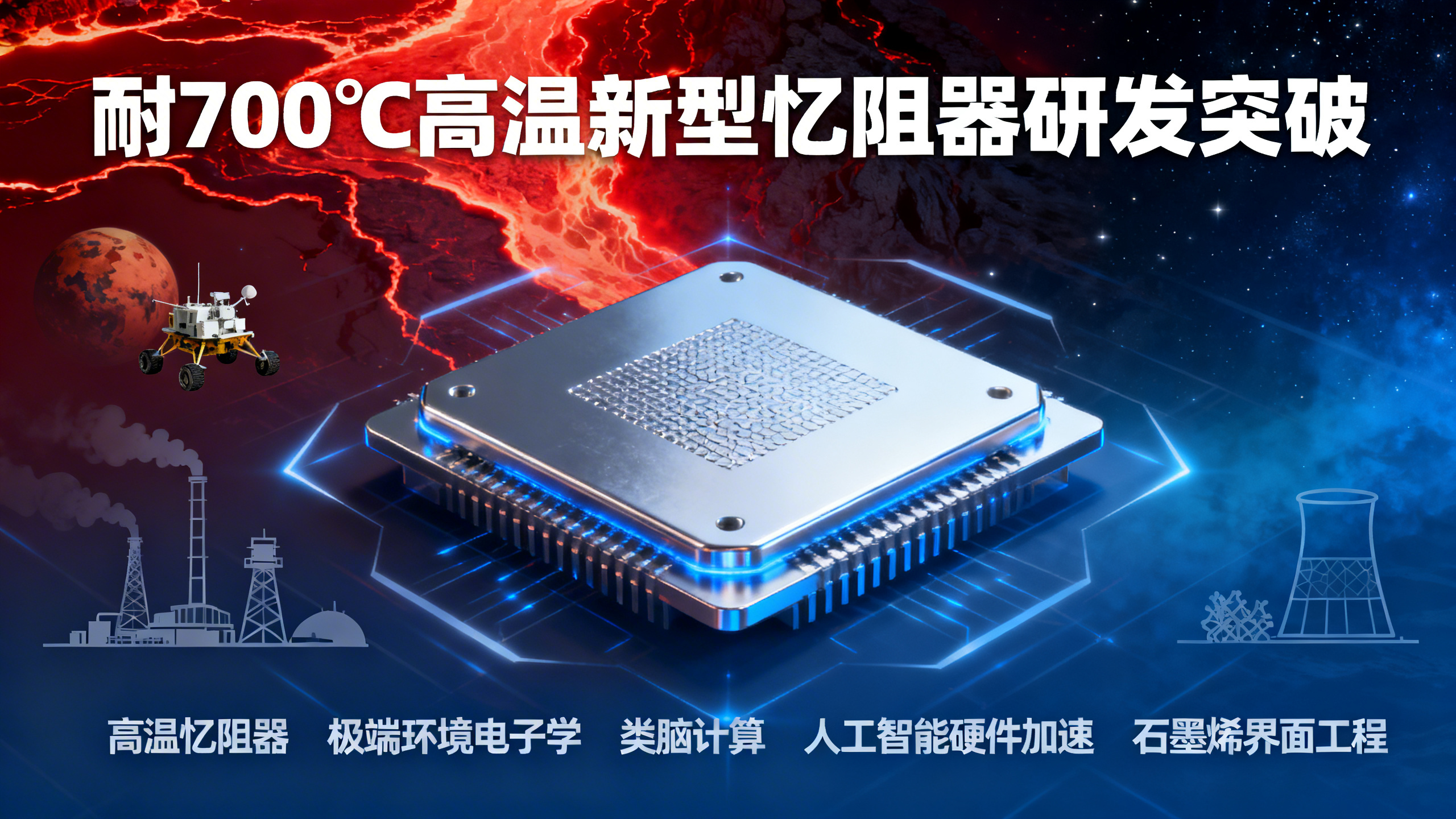 这款新芯片能耐1300华氏度（700摄氏度）高温，或将彻底改变人工智能