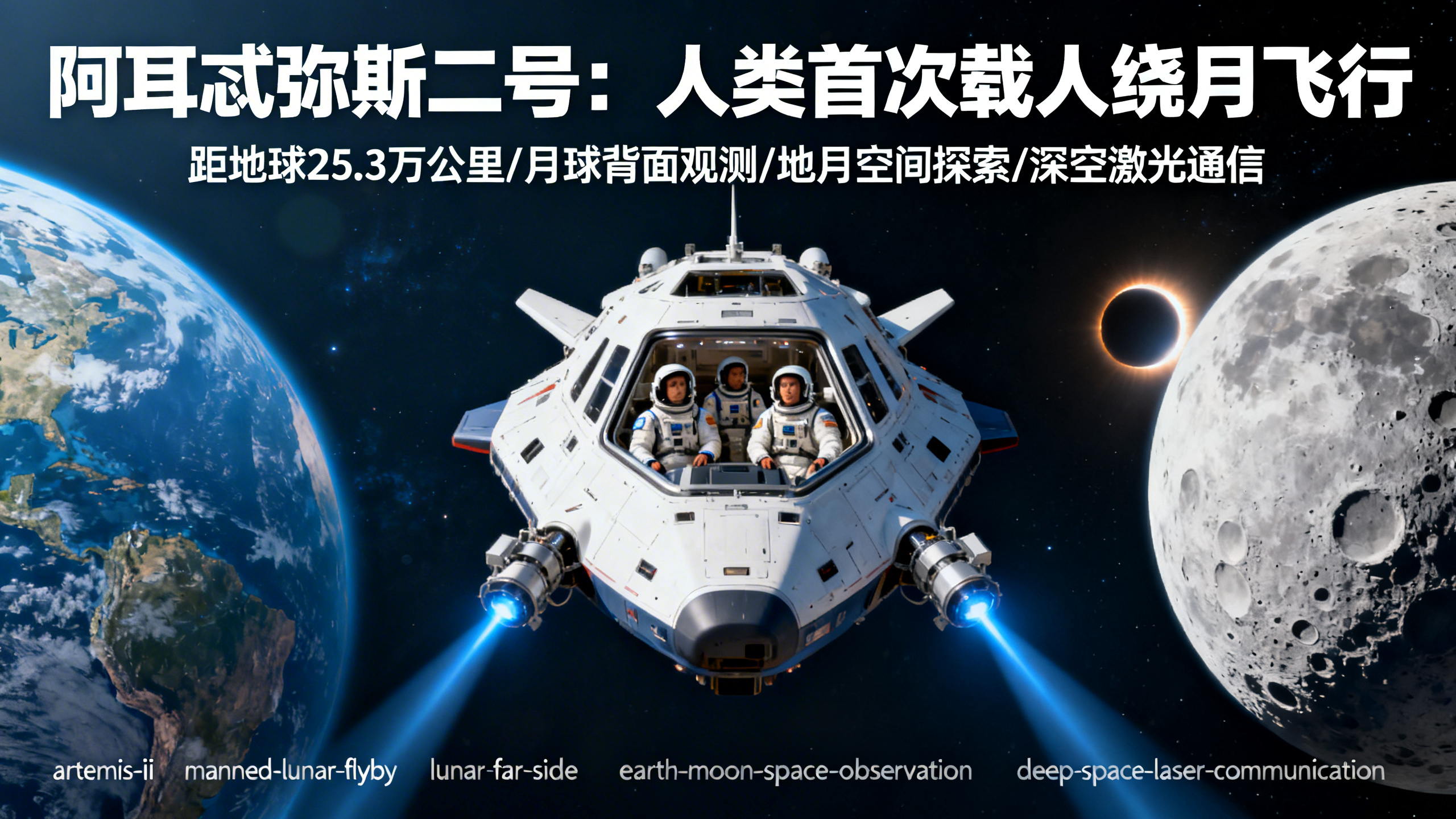 “阿耳忒弥斯2号”成功完成绕月飞行，平安返回