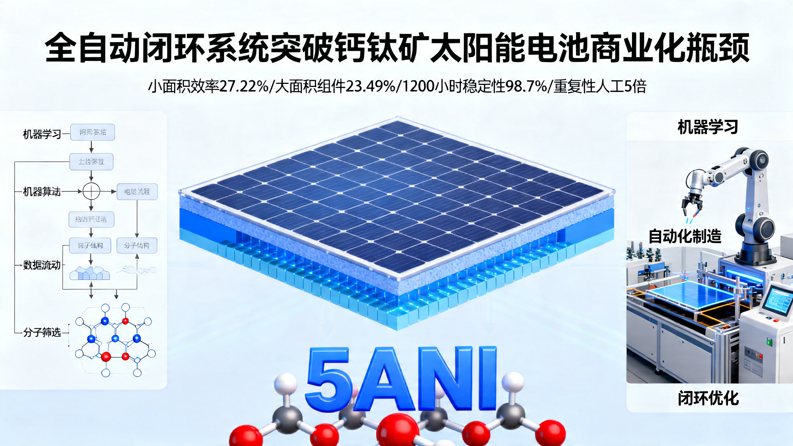 全自动闭环系统：让钙钛矿太阳能电池稳定量产