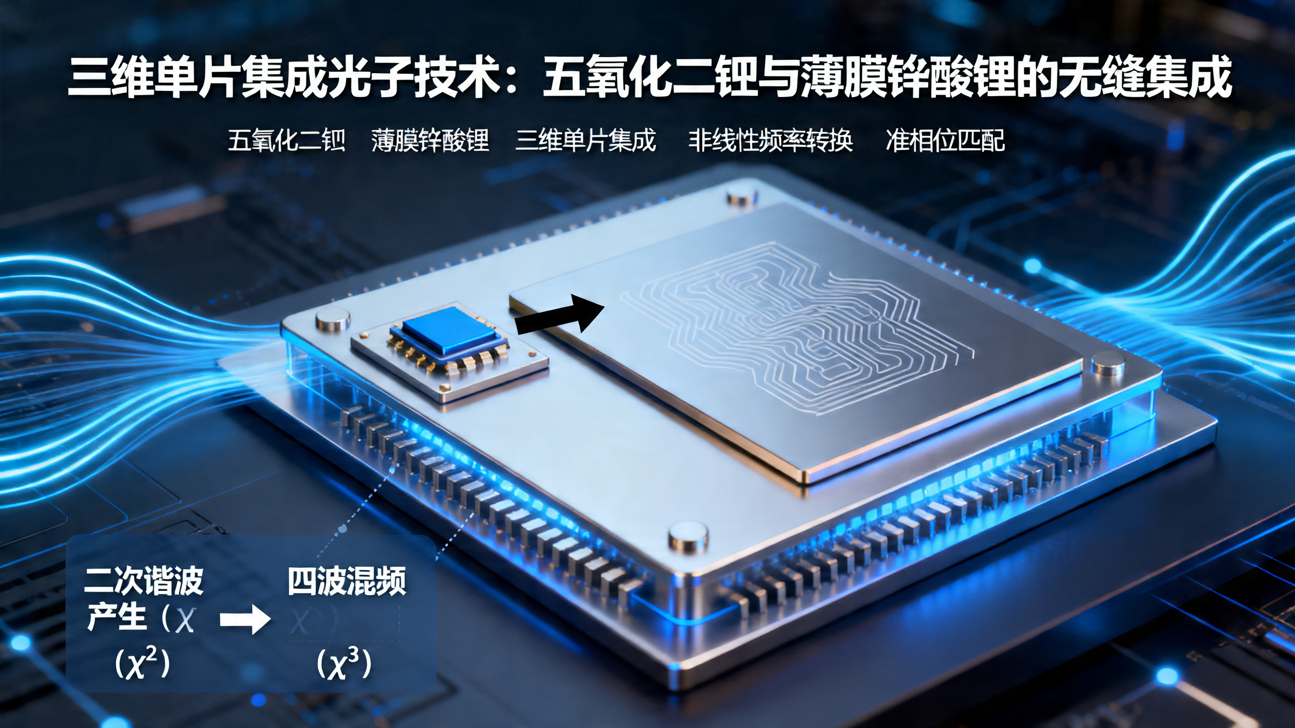 用五氧化二钽打造的三维集成光学芯片