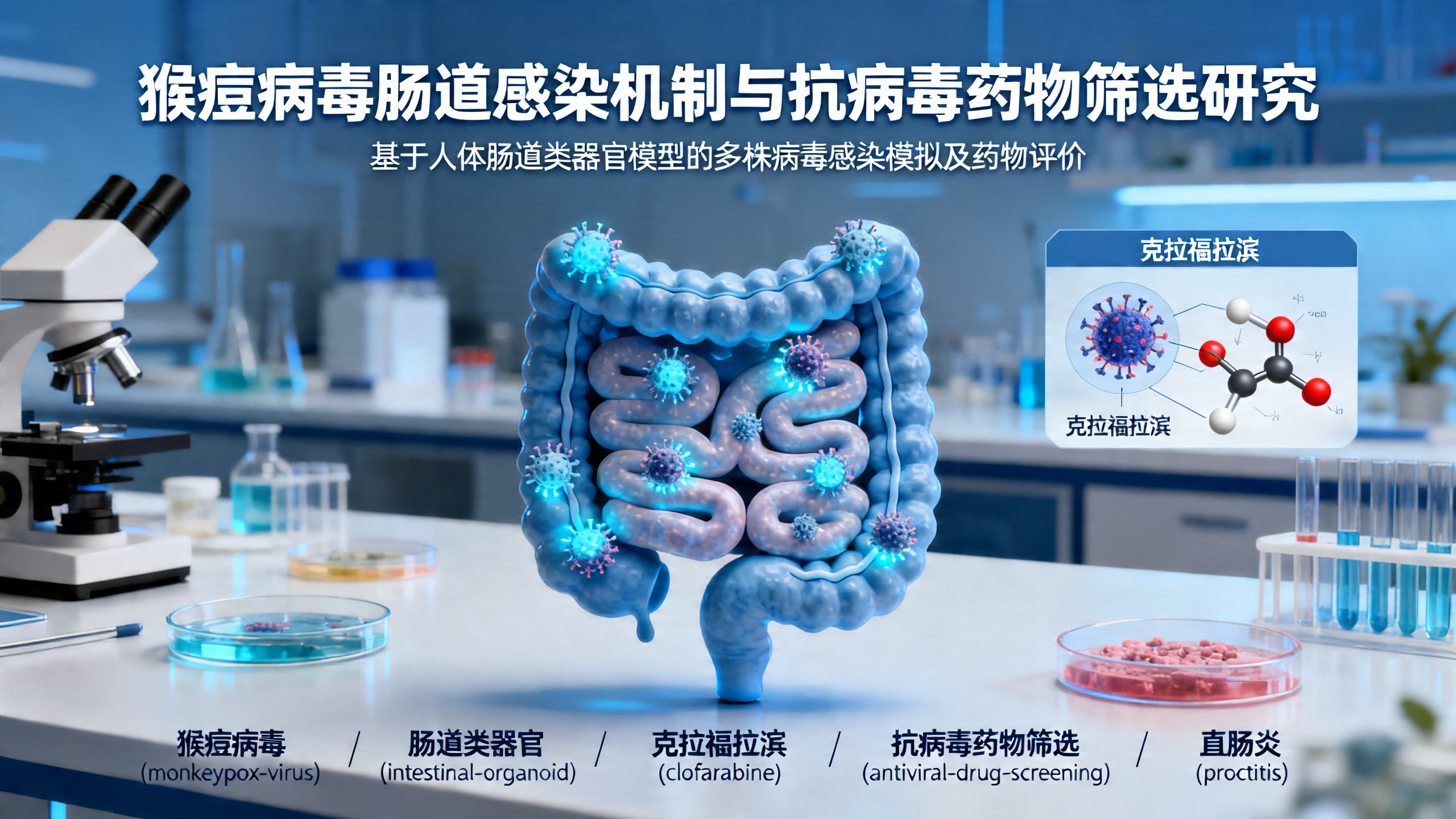 人类肠道类器官：模拟猴痘病毒感染，助力药物研发