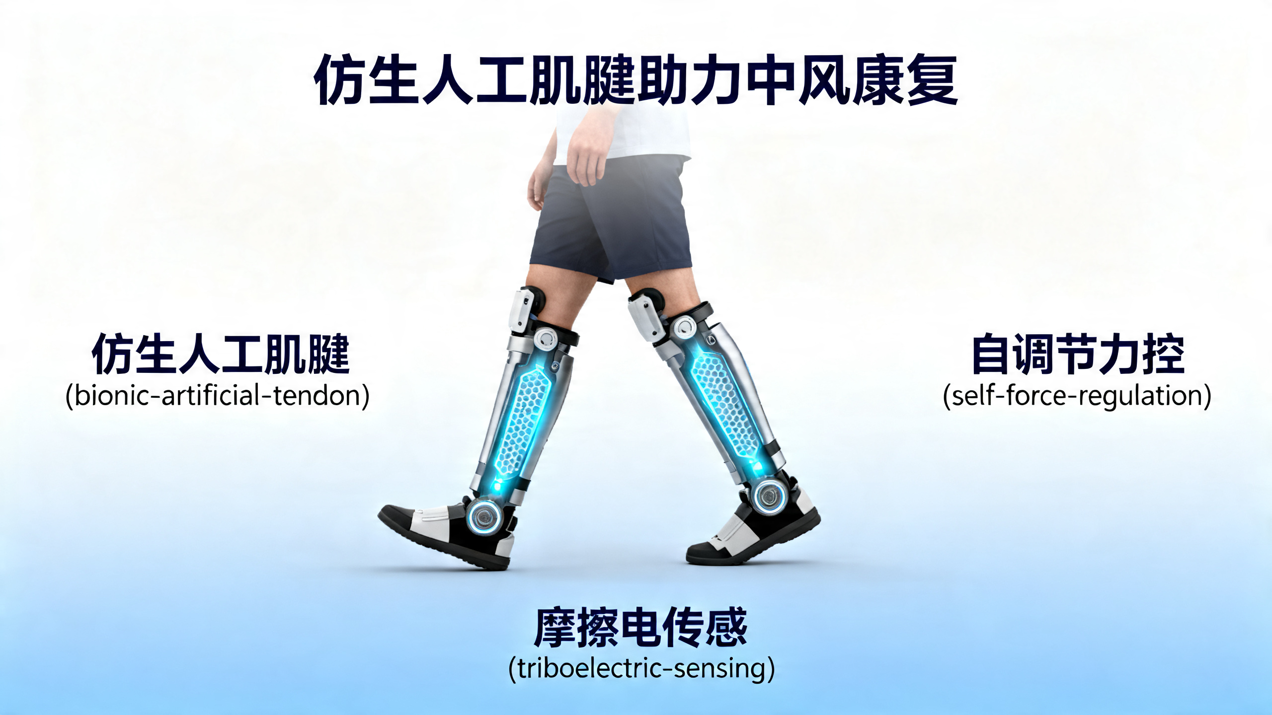 能感知拉力的仿生人工肌腱：让可穿戴机器人自动调节力量