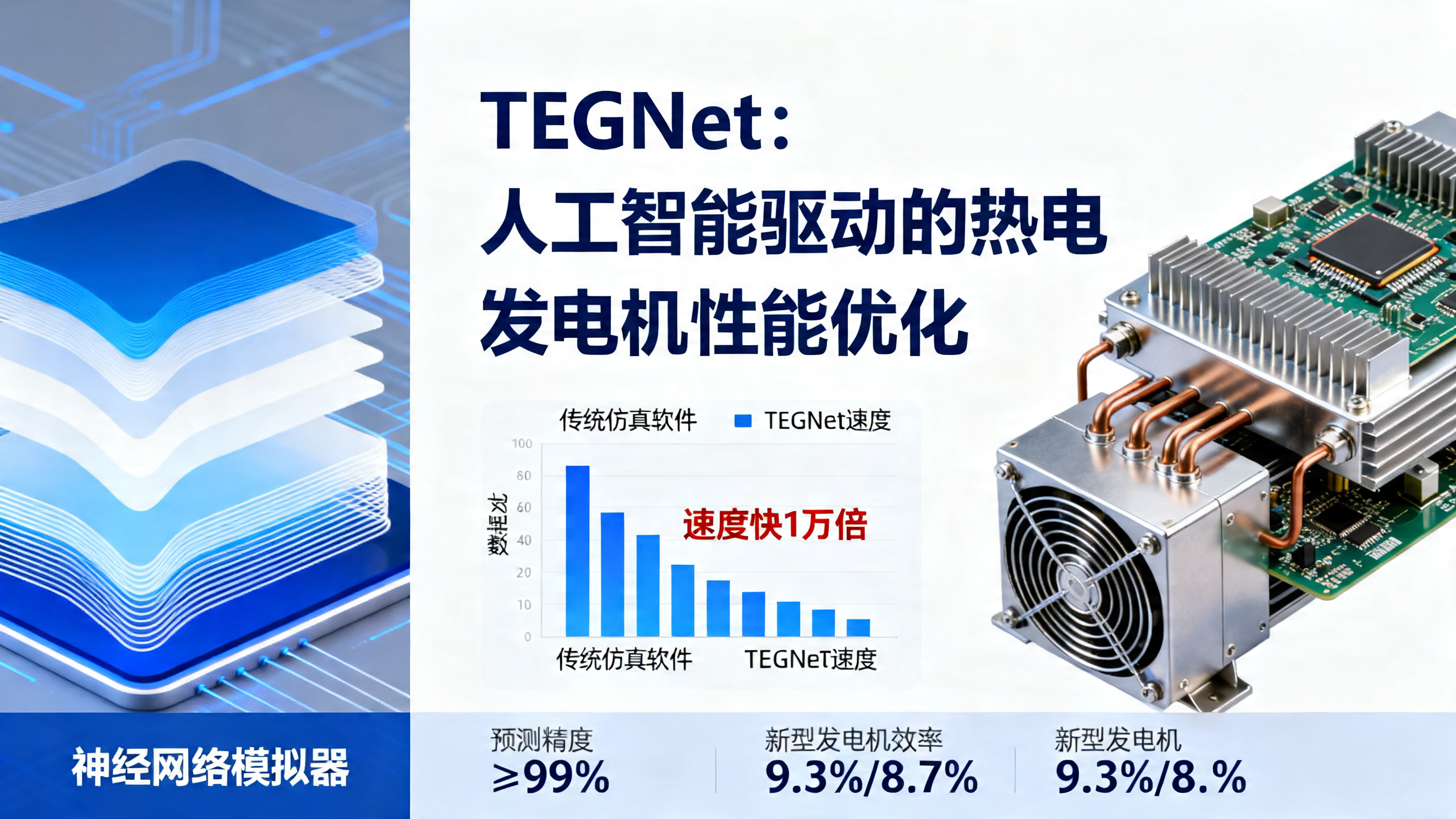 可组合的神经网络模型，加速热电发电机设计