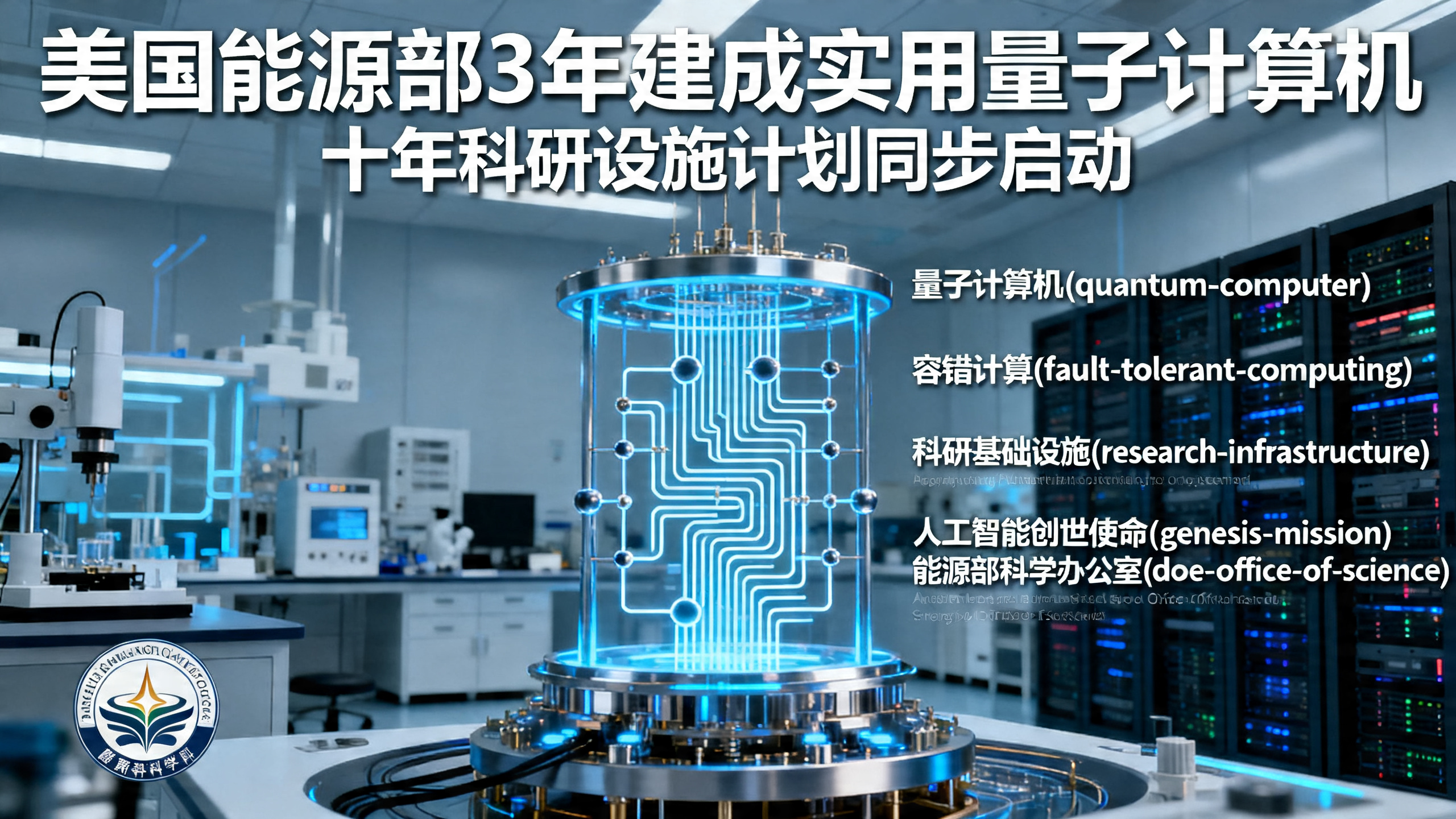 美国能源部计划3年内造出实用的量子计算机