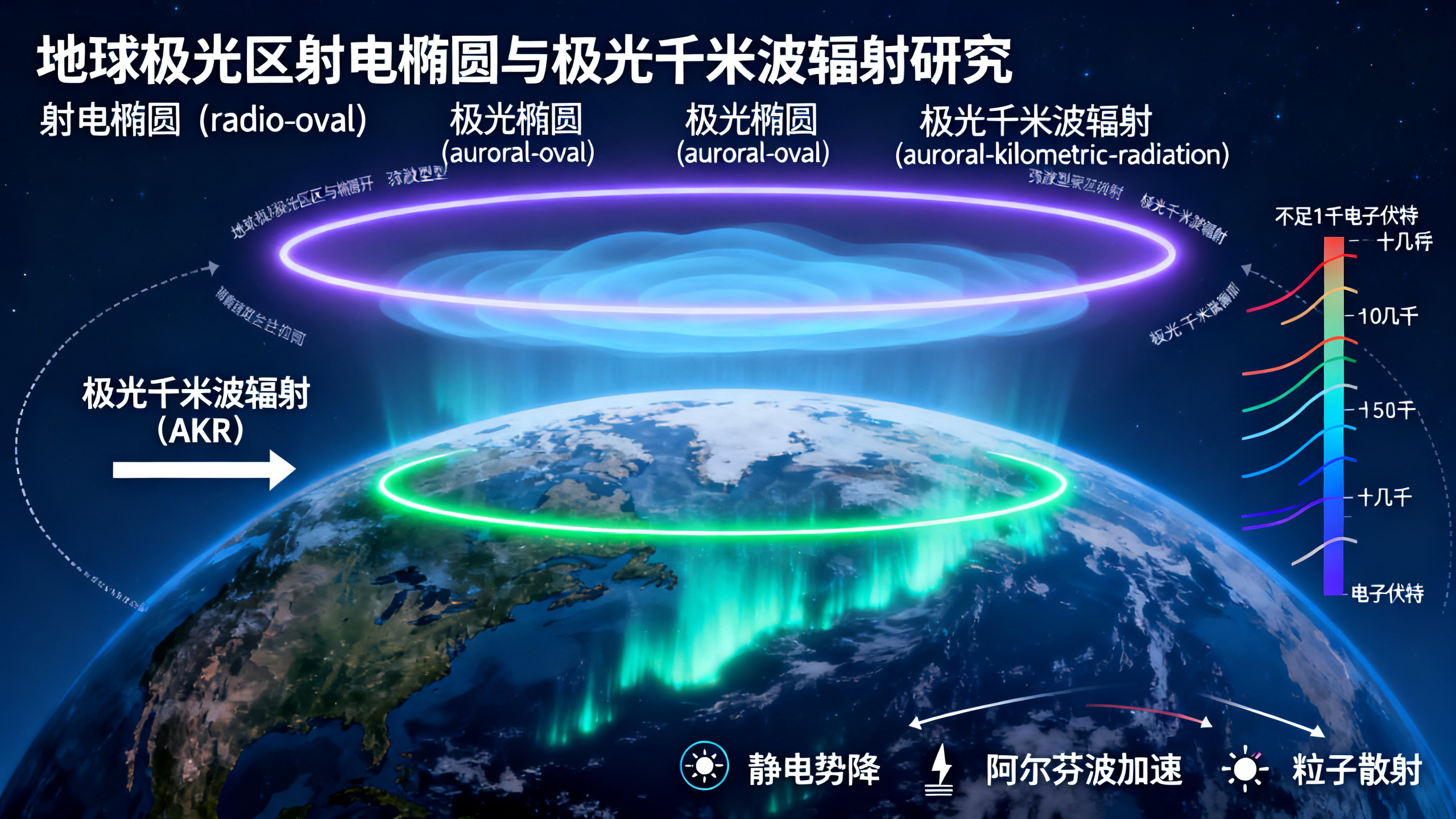 地球极光环上方的“无线电环”