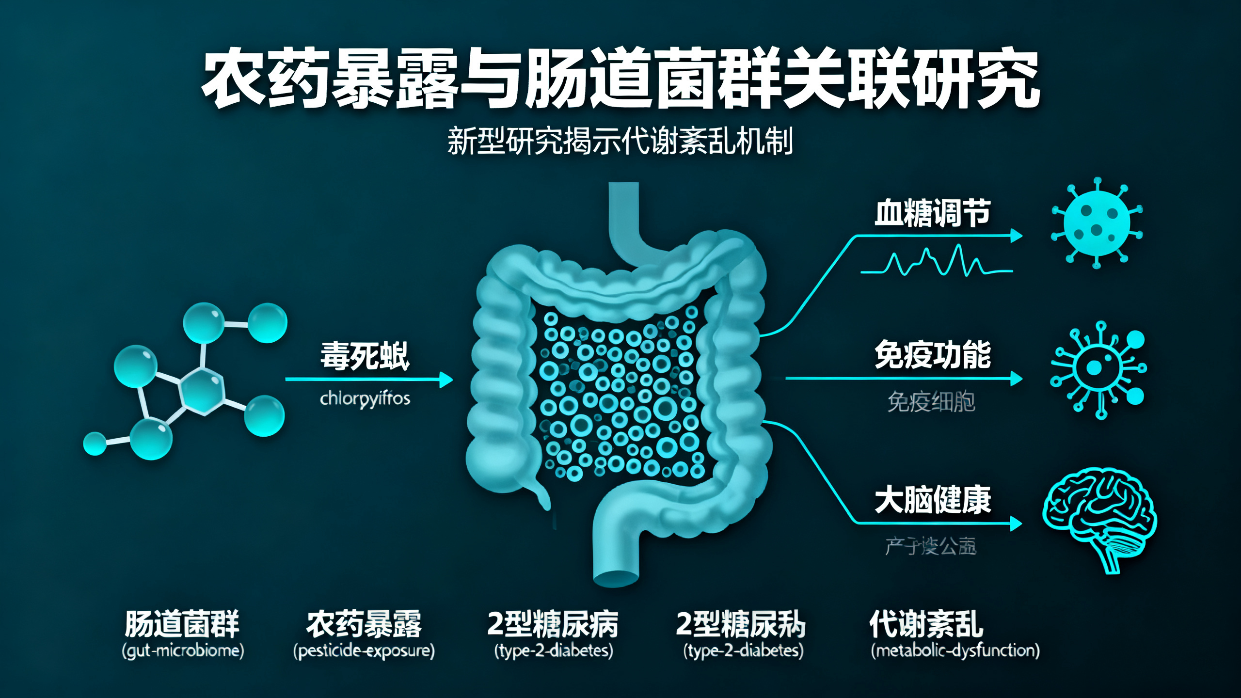 农药可能严重扰乱肠道菌群