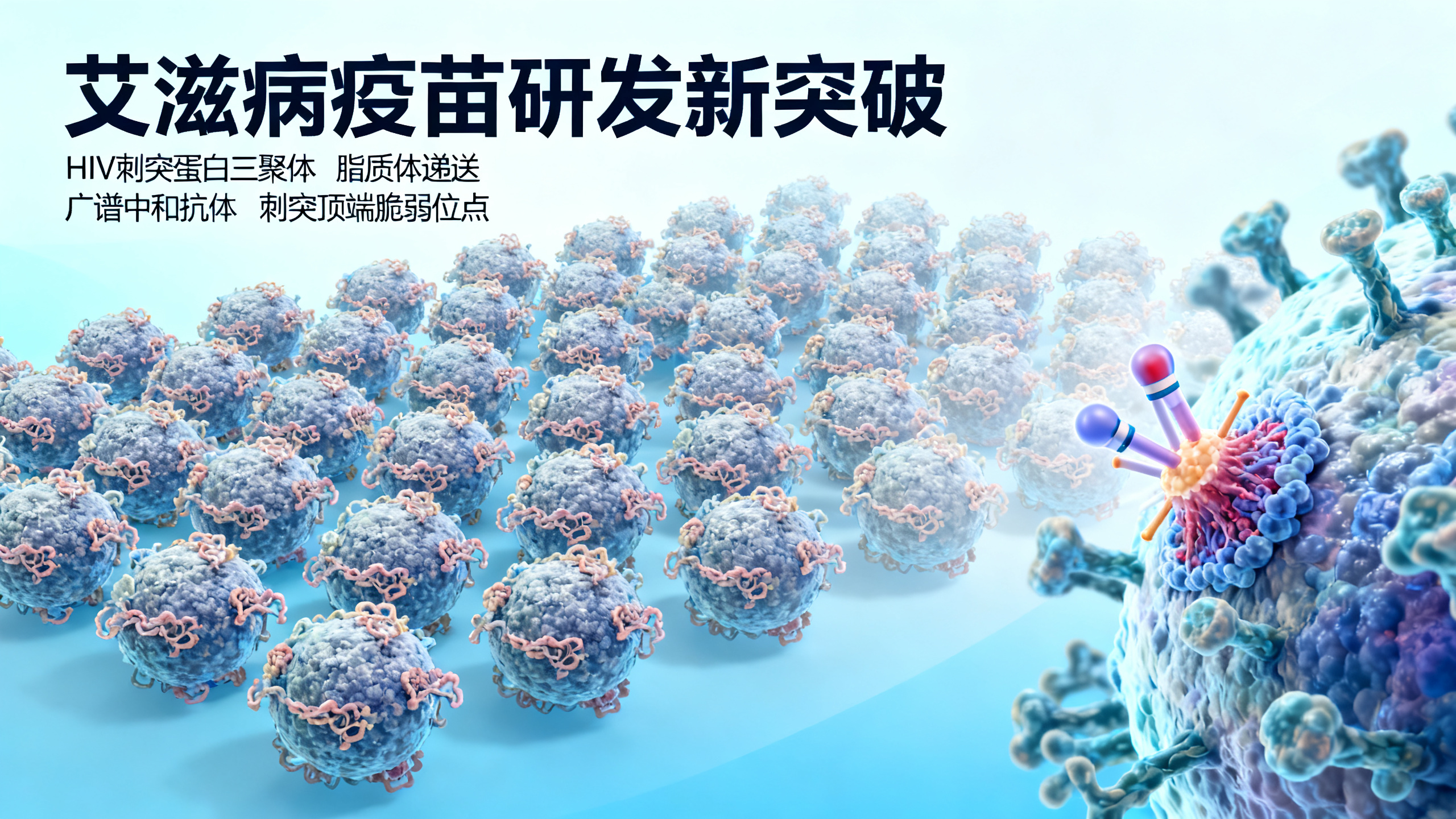 疫苗可激发人体产生能广泛中和多种HIV病毒的抗体