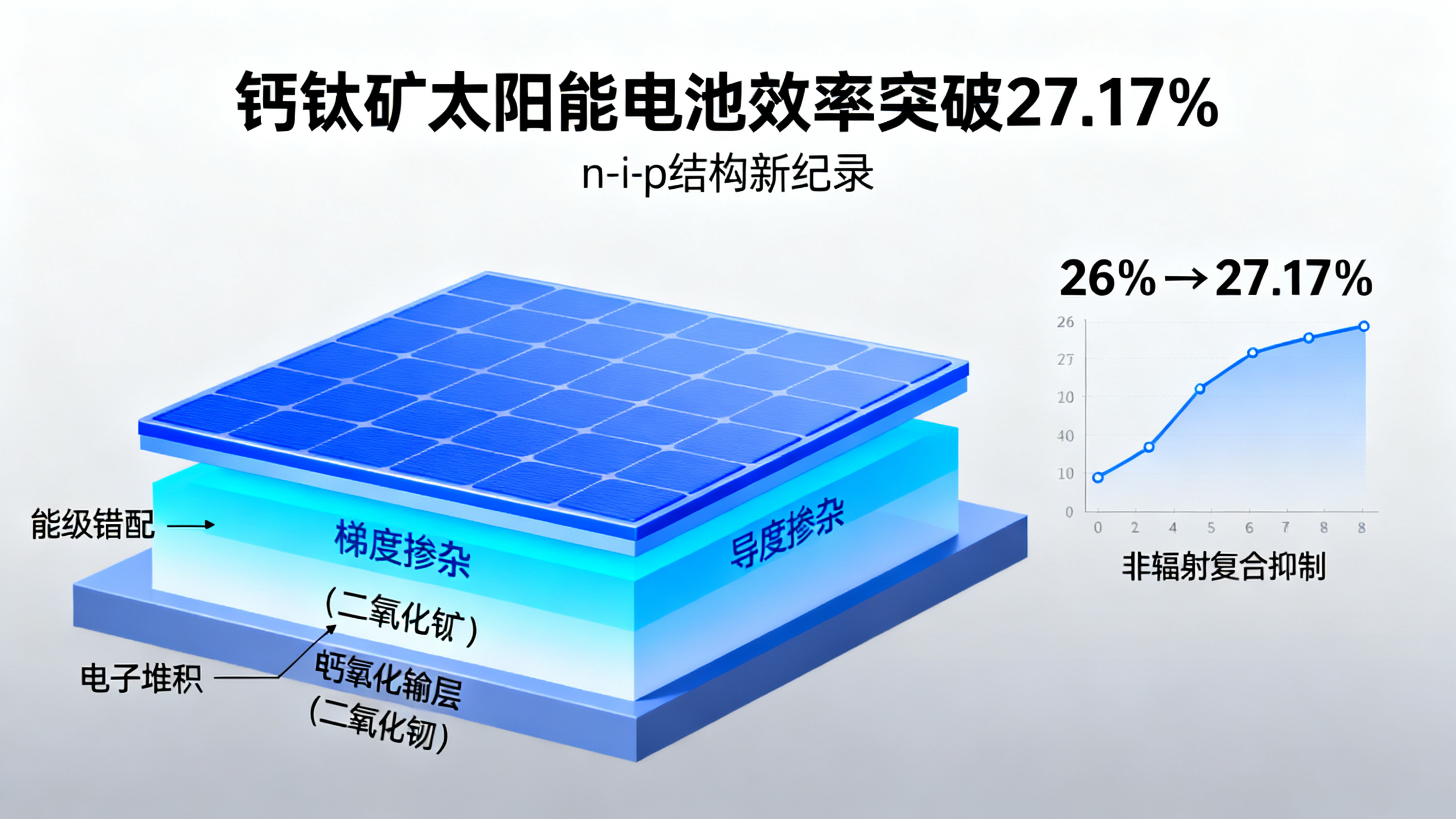 渐变掺杂二氧化锡，助力高效钙钛矿太阳能电池