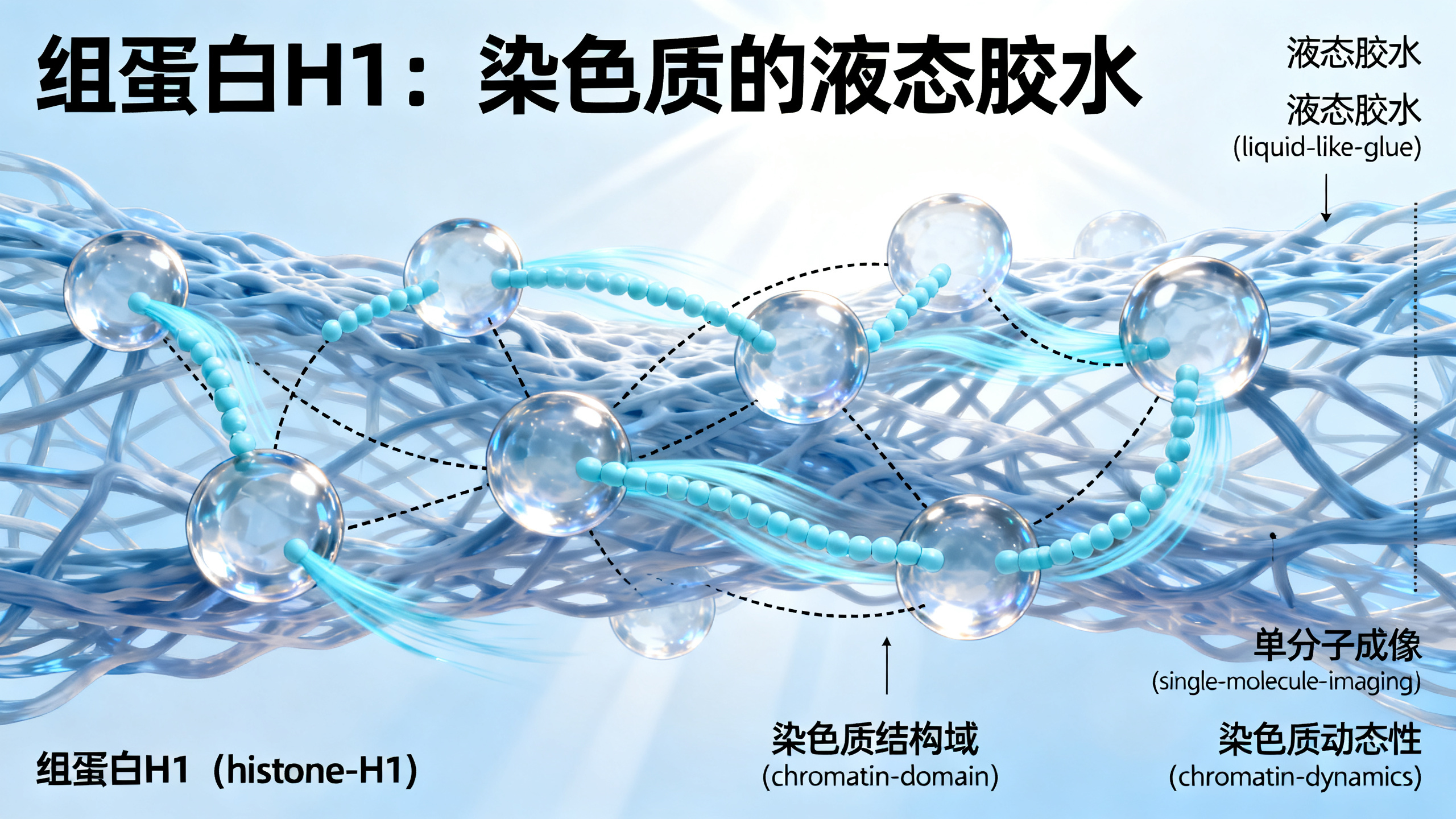 组蛋白H1像“液体胶水”一样帮助细胞整理DNA