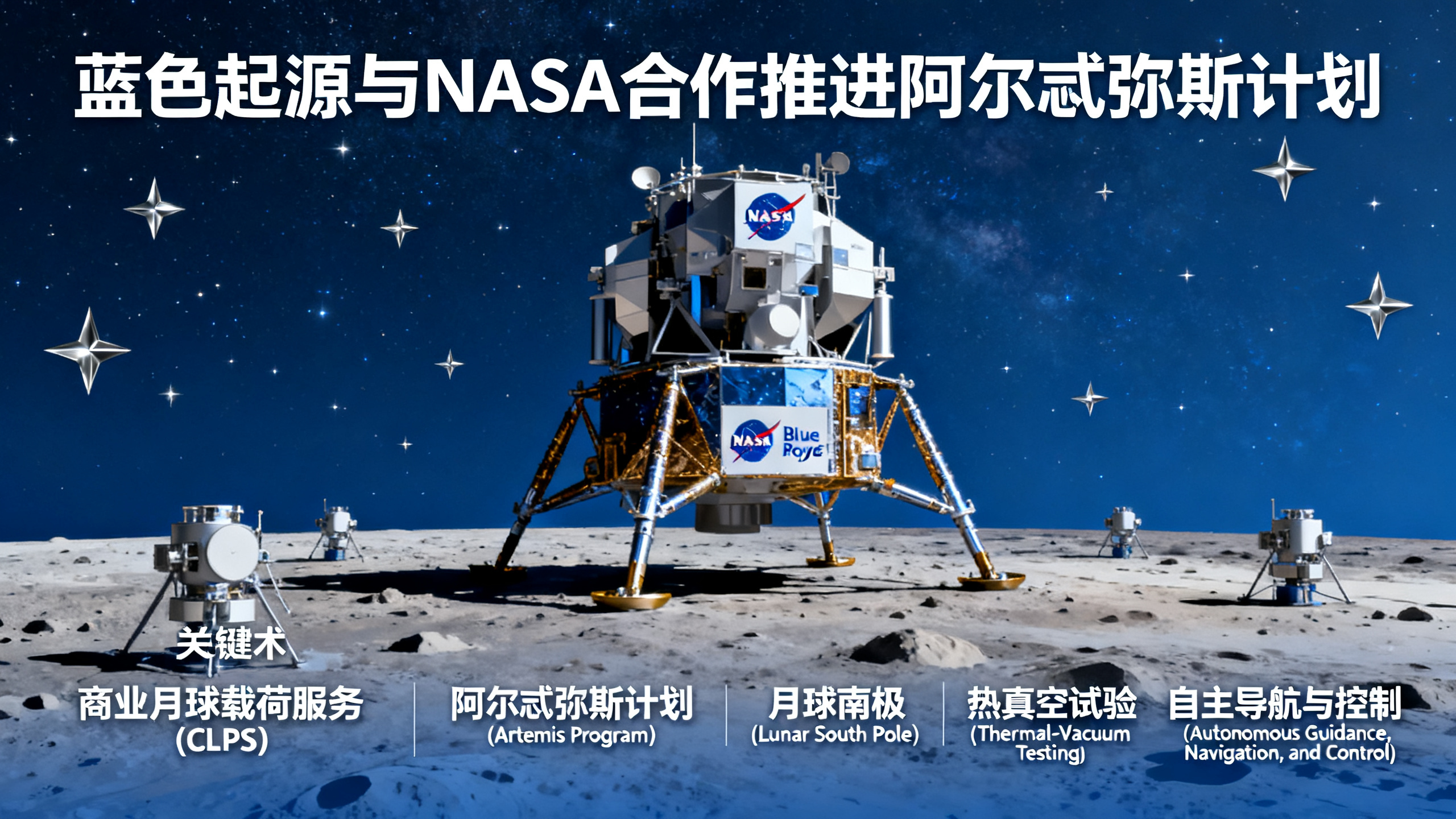 蓝色起源新型月球着陆器成功通过地球上的严苛太空环境测试