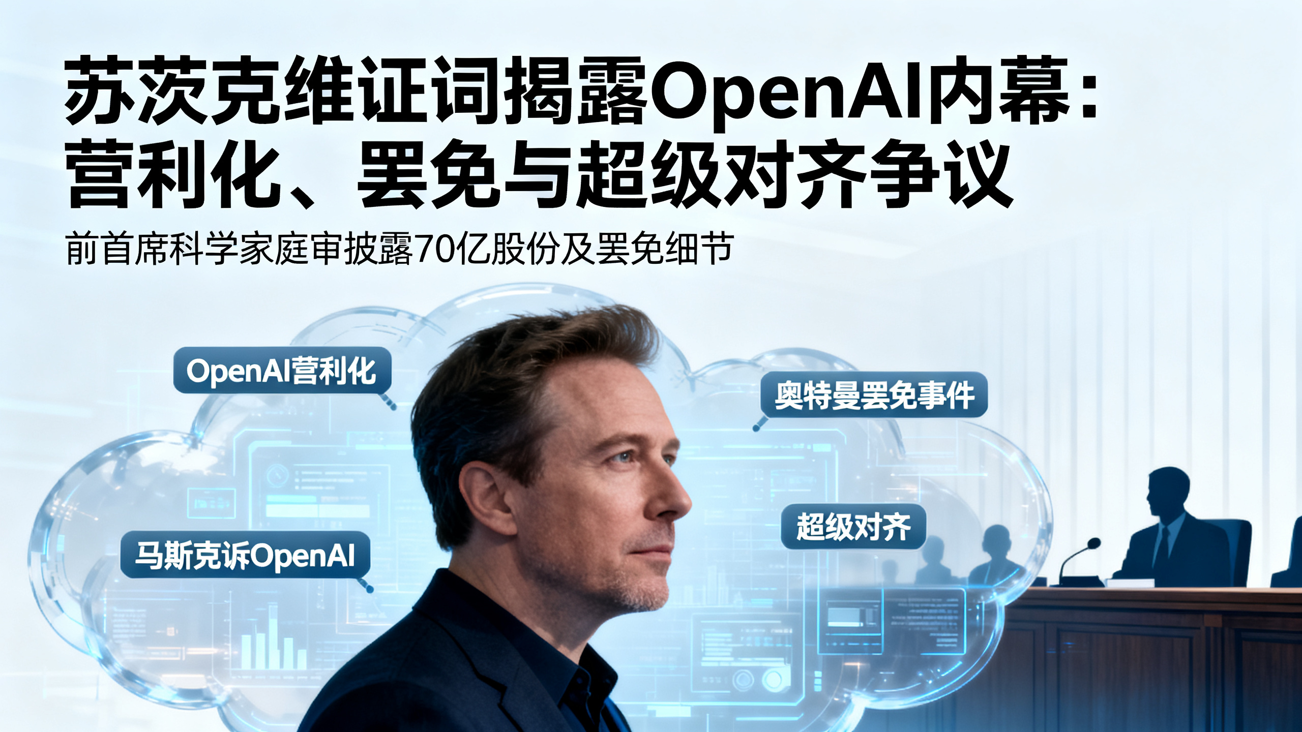 伊尔亚·苏茨克维：我力保奥特曼被罢免，只为保住OpenAI