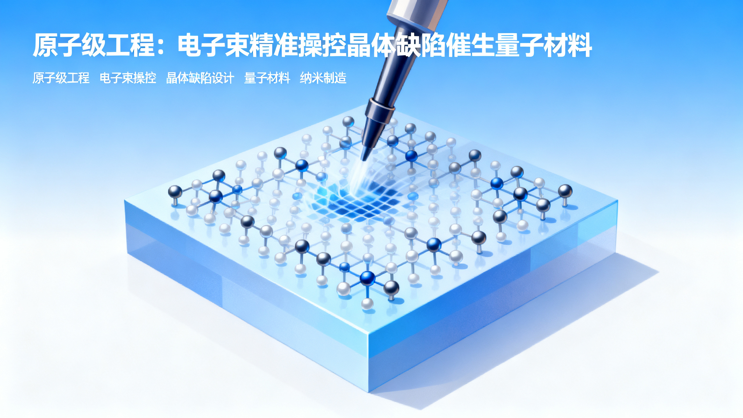 聚焦电子束“打”出数千个原子级晶格缺陷