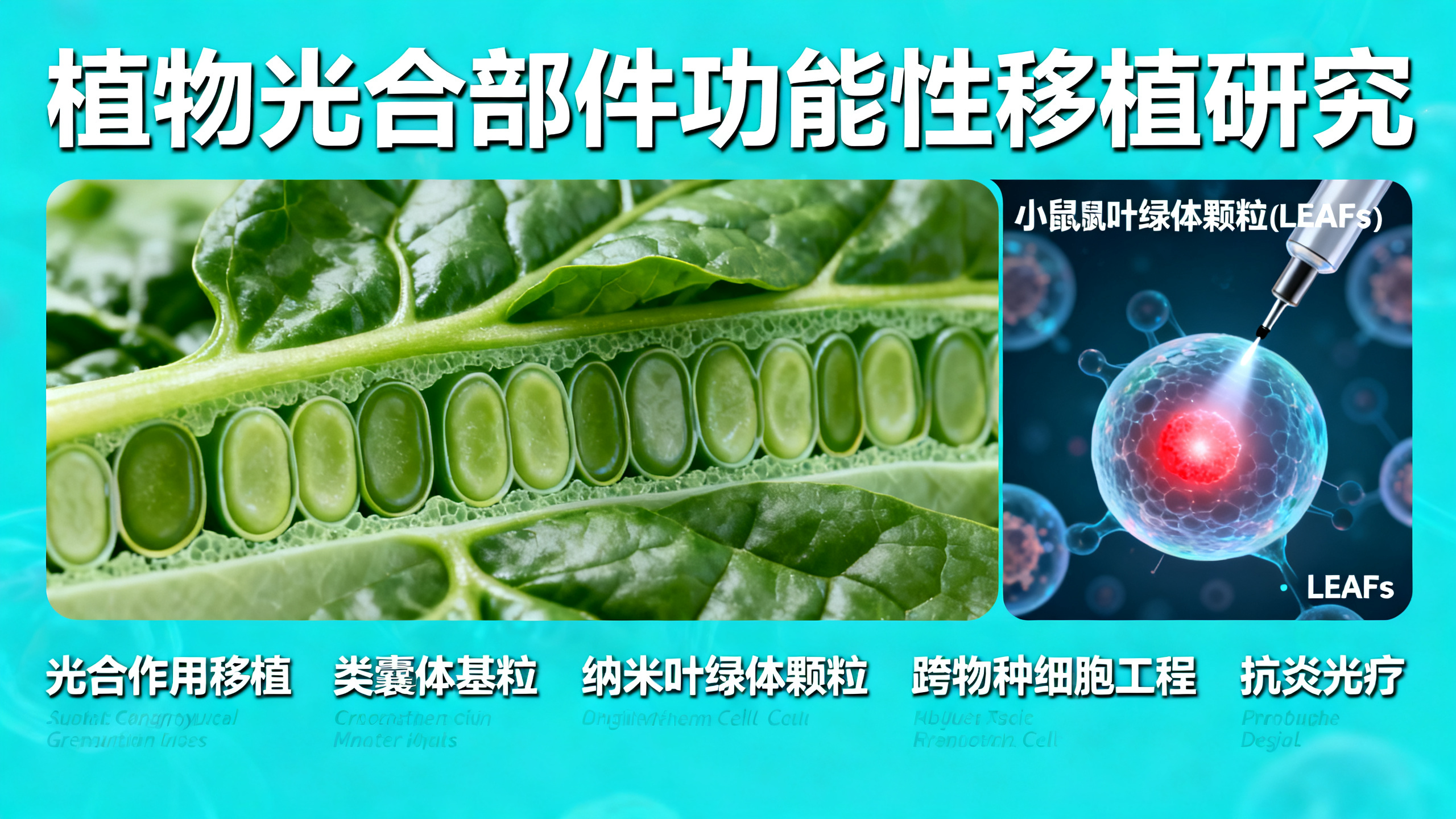 小鼠眼睛在移植植物基因后能进行光合作用