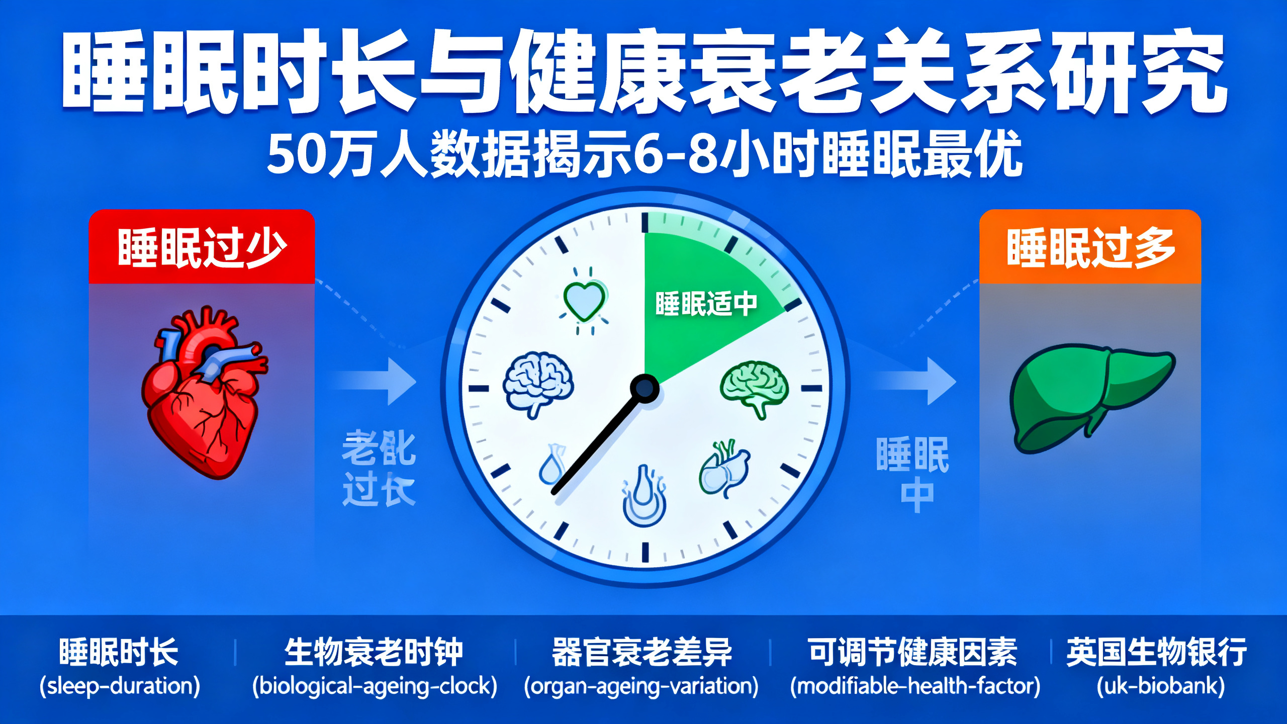 睡得好，老得慢：大型研究找到最佳睡眠时长