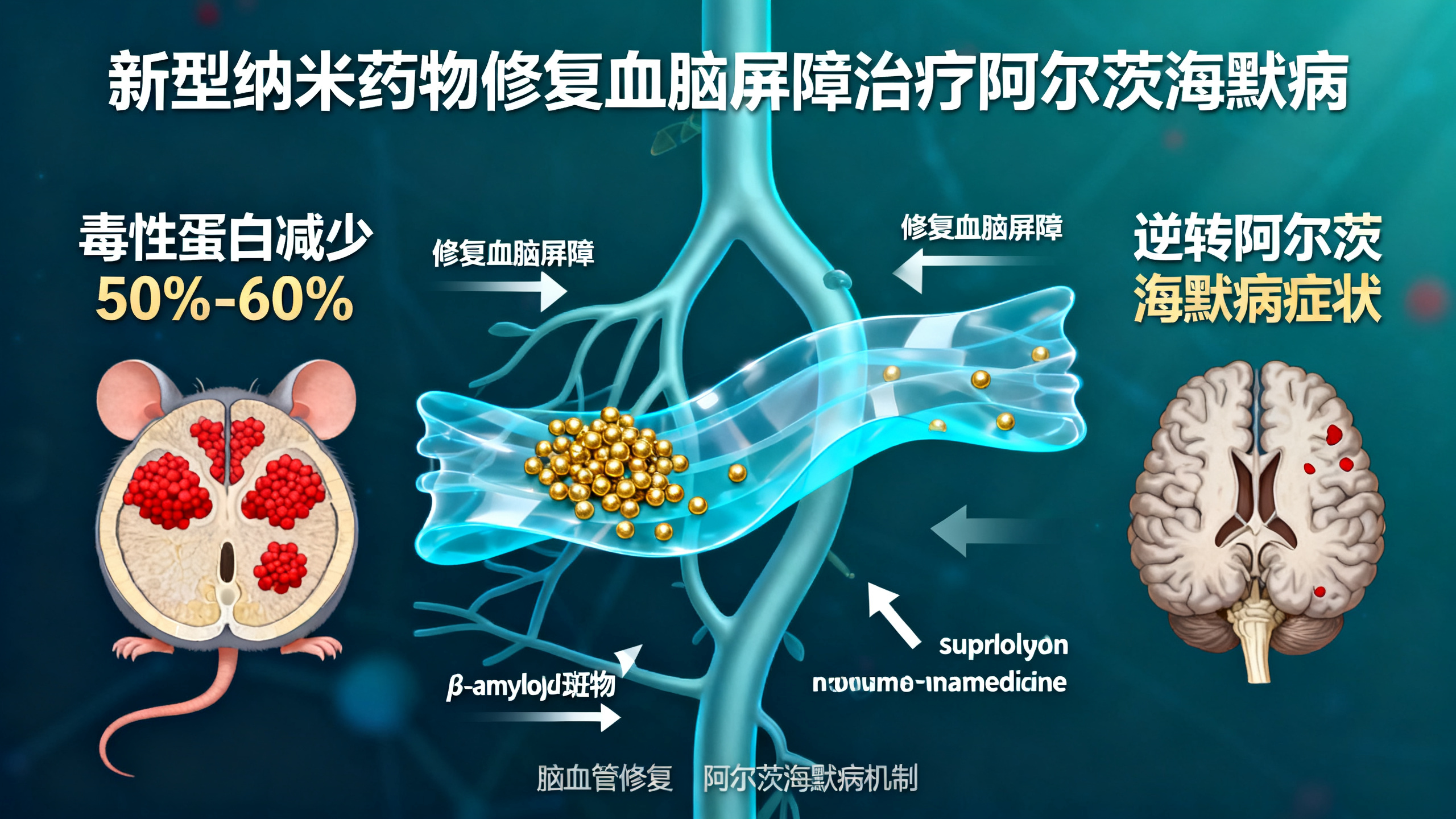 科学家用新型纳米技术让小鼠阿尔茨海默病“逆转”
