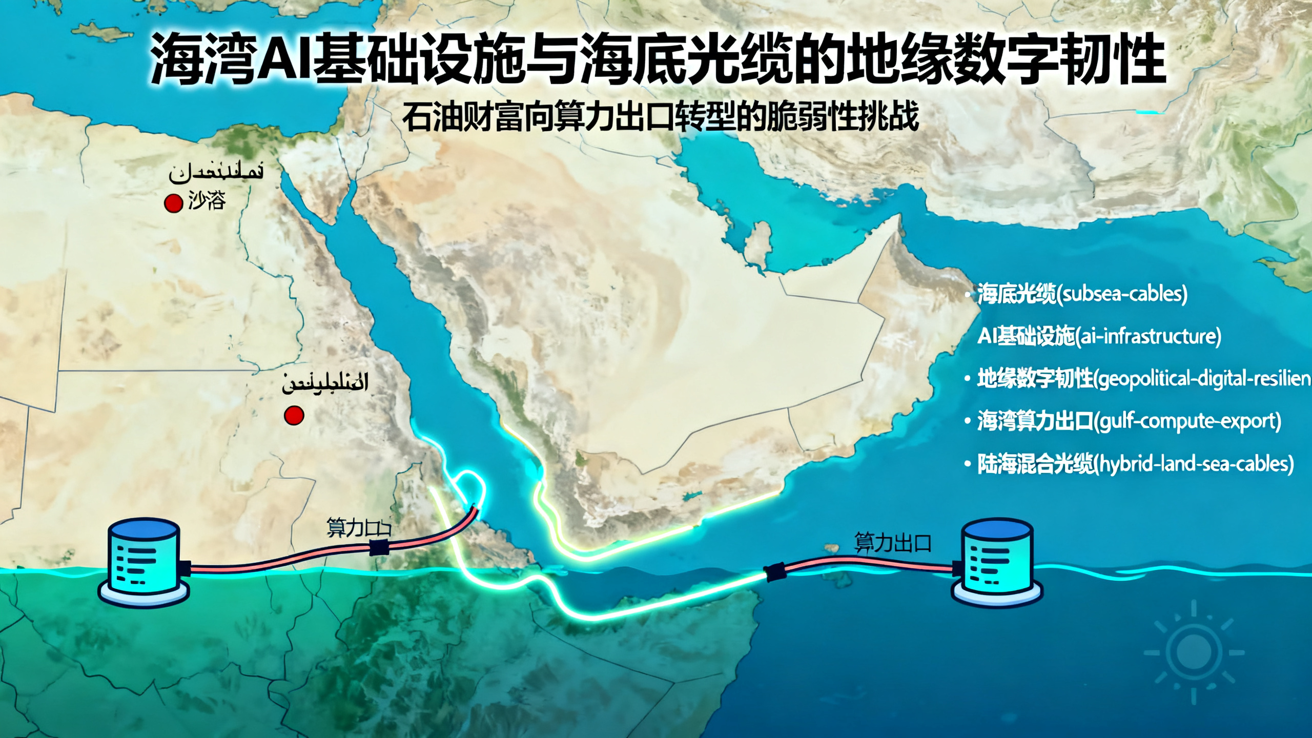 海湾地区人工智能热潮遭遇海底电缆瓶颈