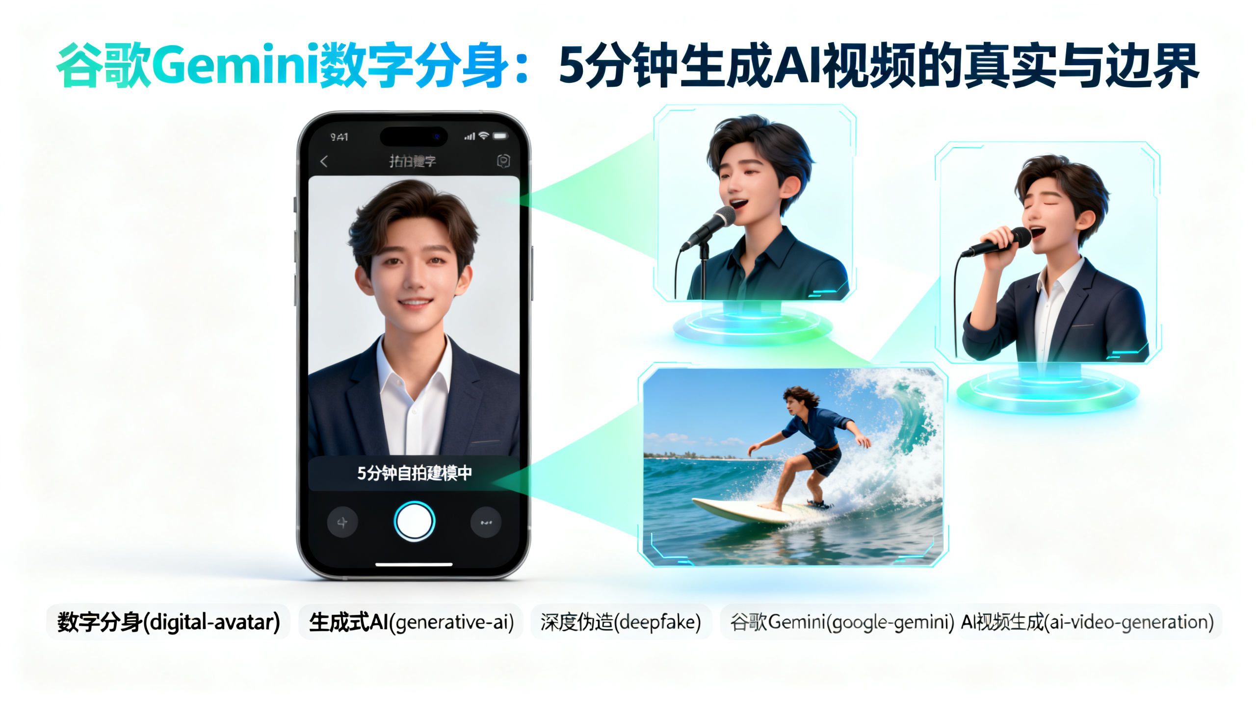 我用Gemini的AI分身工具“克隆”了自己，结果简直和我一模一样