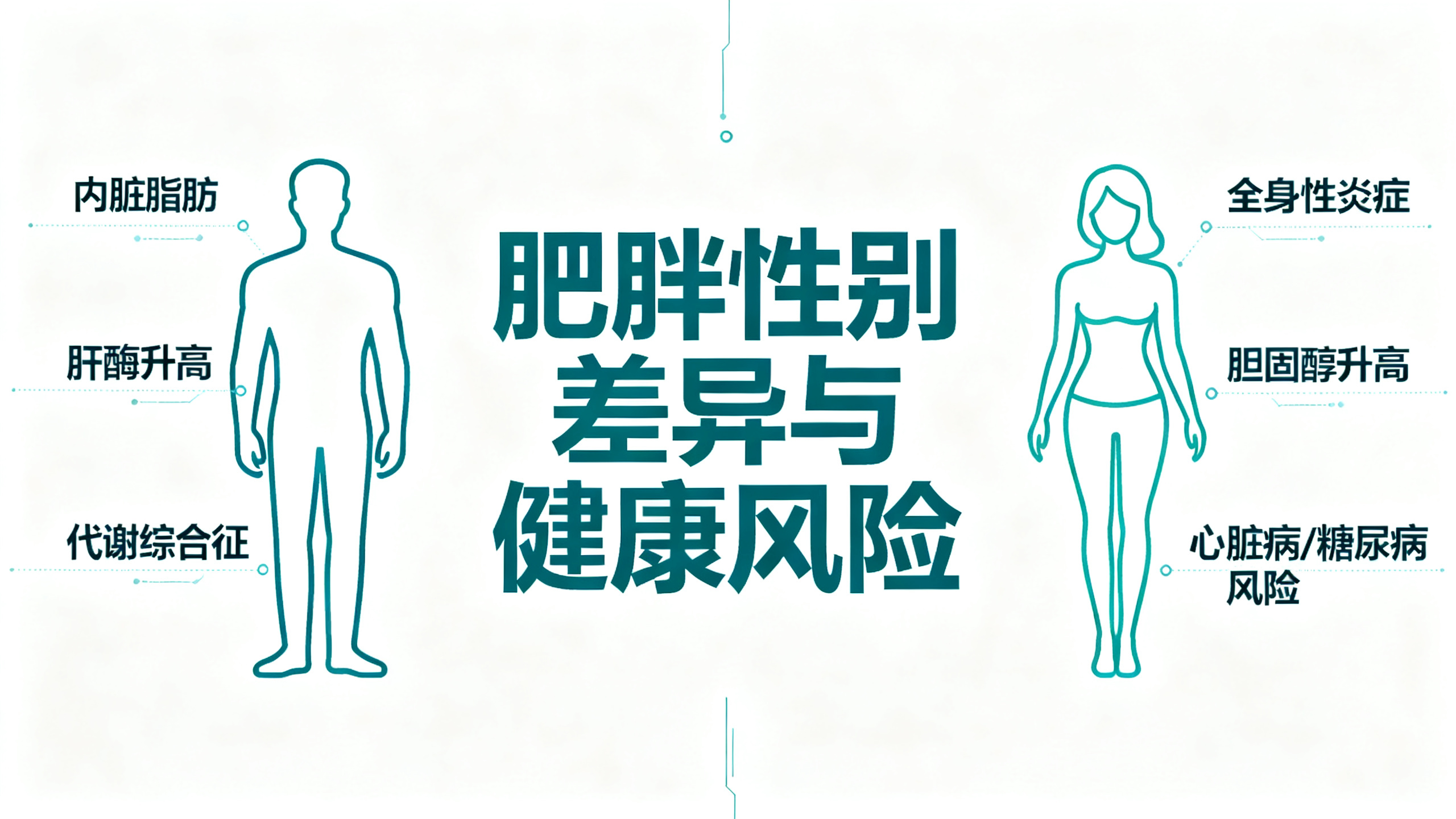 肥胖男女面临的隐性健康风险大不相同