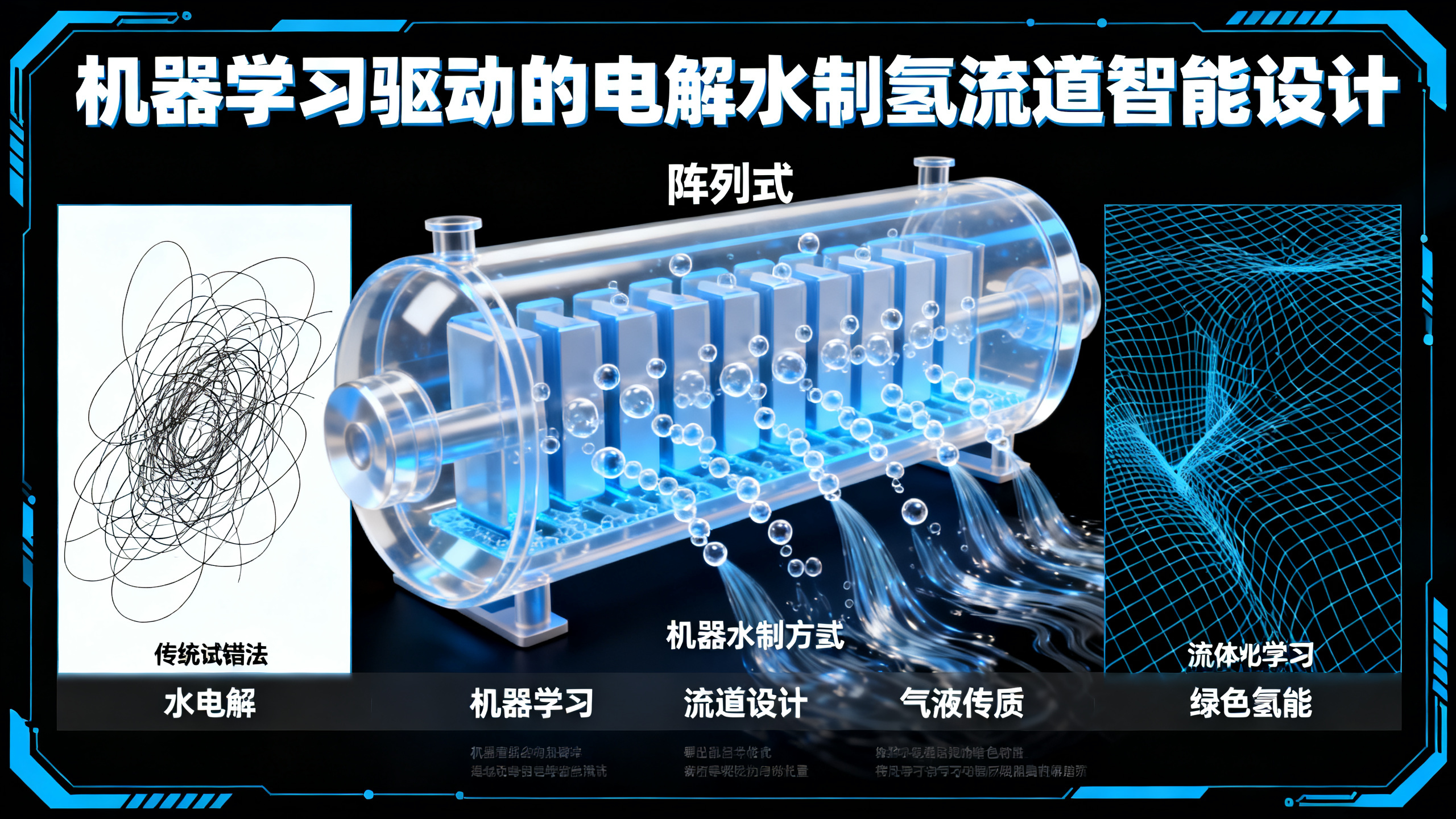 用人工智能找到最理想的水电解设备设计方案