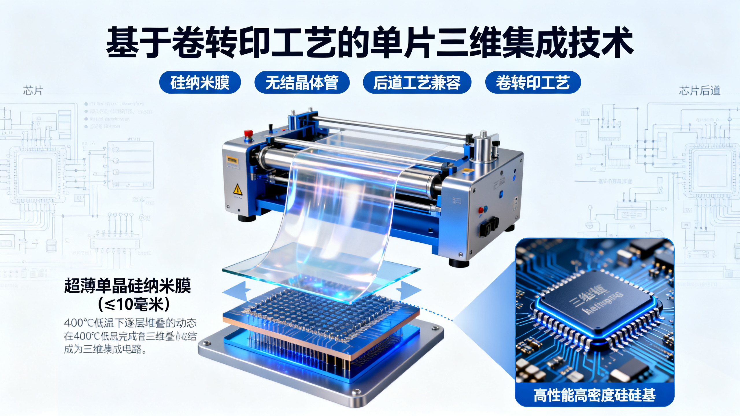 硅晶体管的三维一体化集成