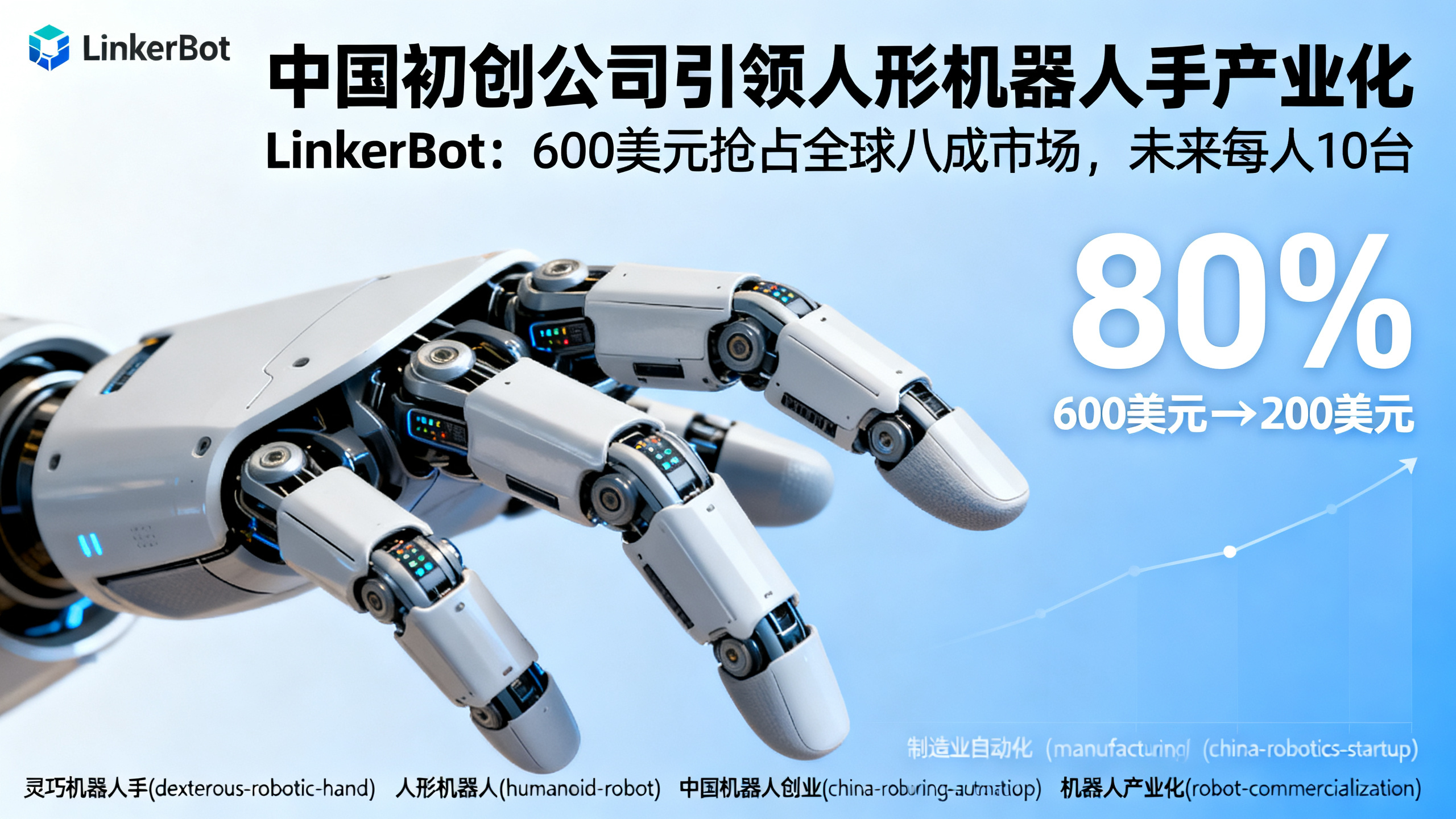 一家中国初创公司豪掷60亿美元，只为给每个机器人装上“手”