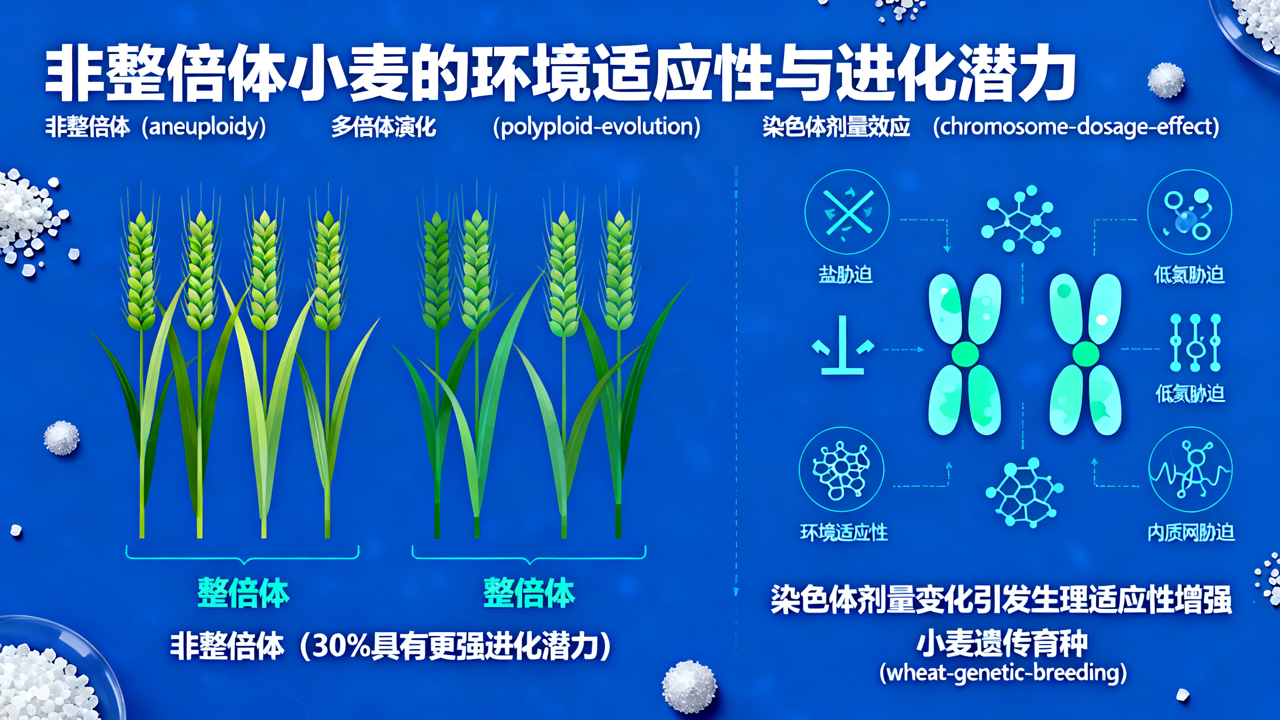非整倍体小麦比整倍体小麦更能适应多变环境、进化能力更强