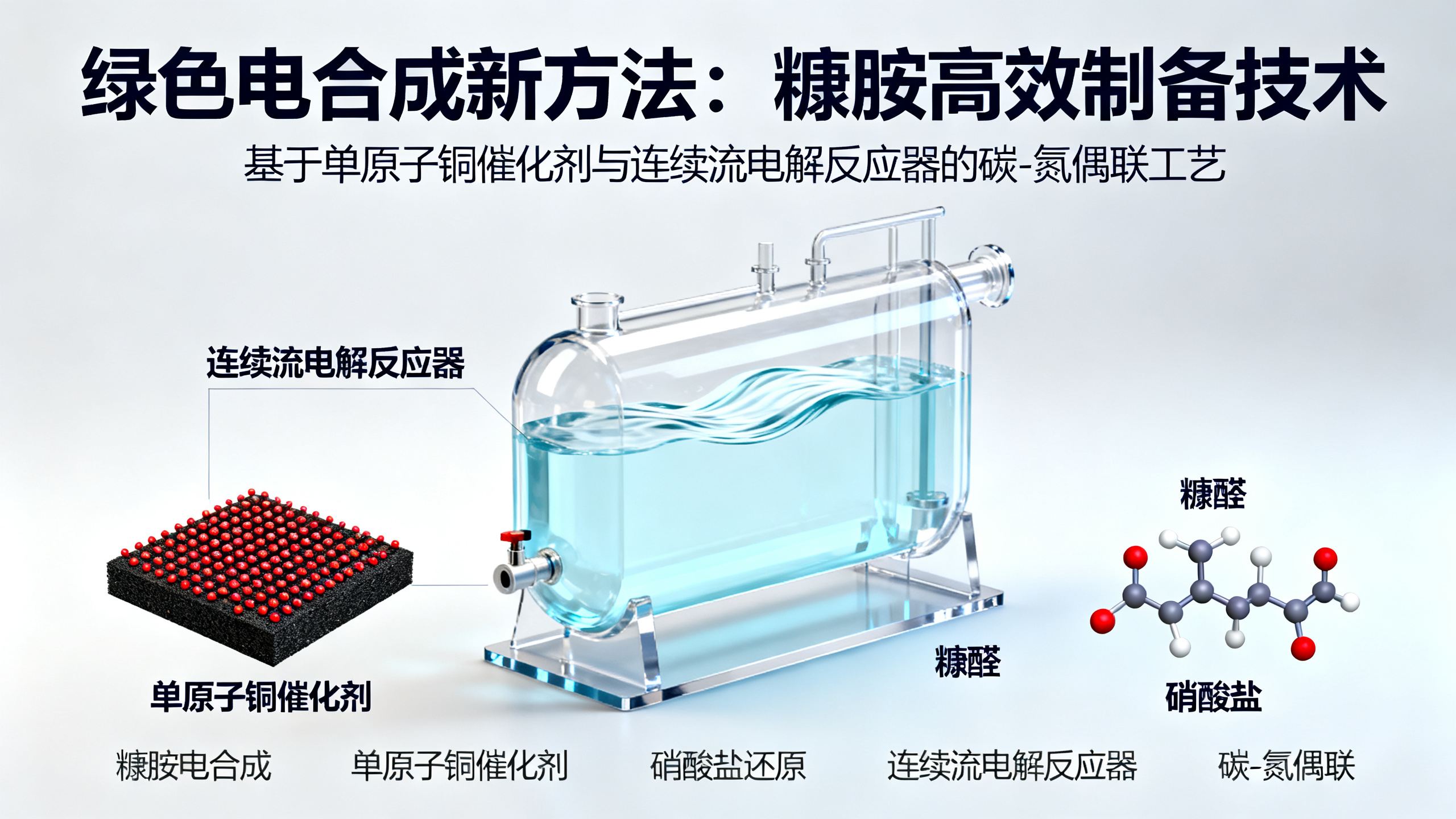高效电解制备糠胺：新型铜原子催化剂与优化电解装置