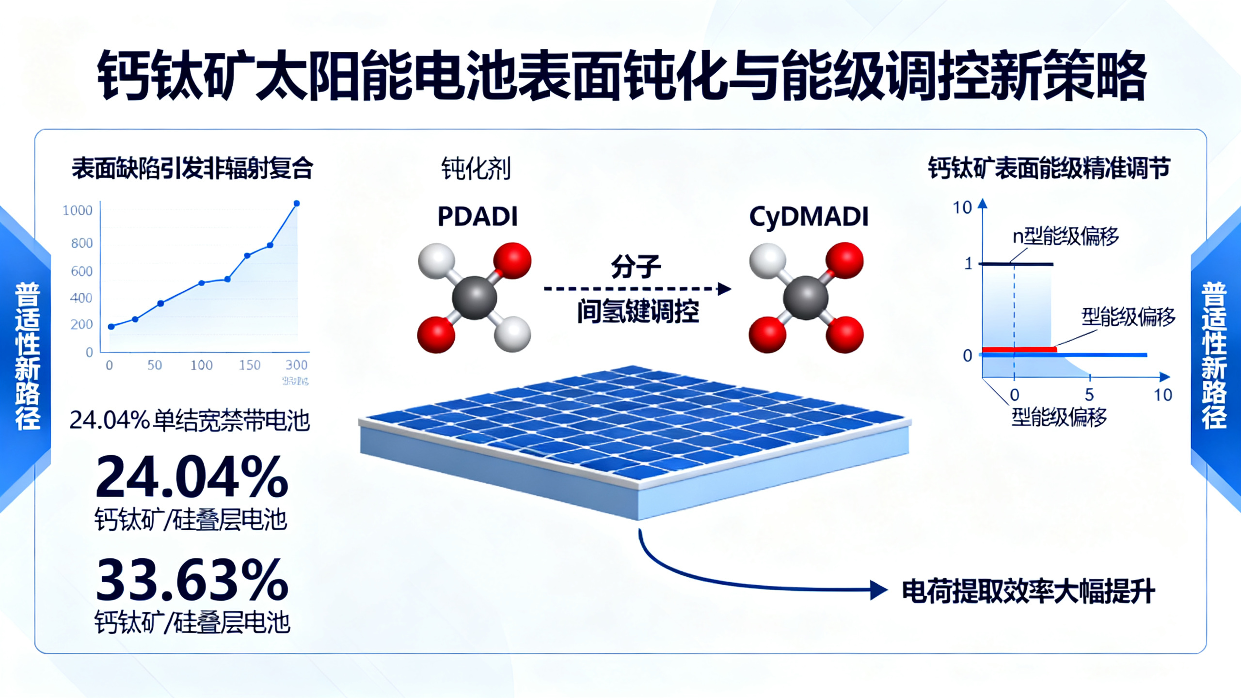 如何调控添加剂分子间的相互作用，来精准控制钙钛矿太阳能电池表面的能量特性