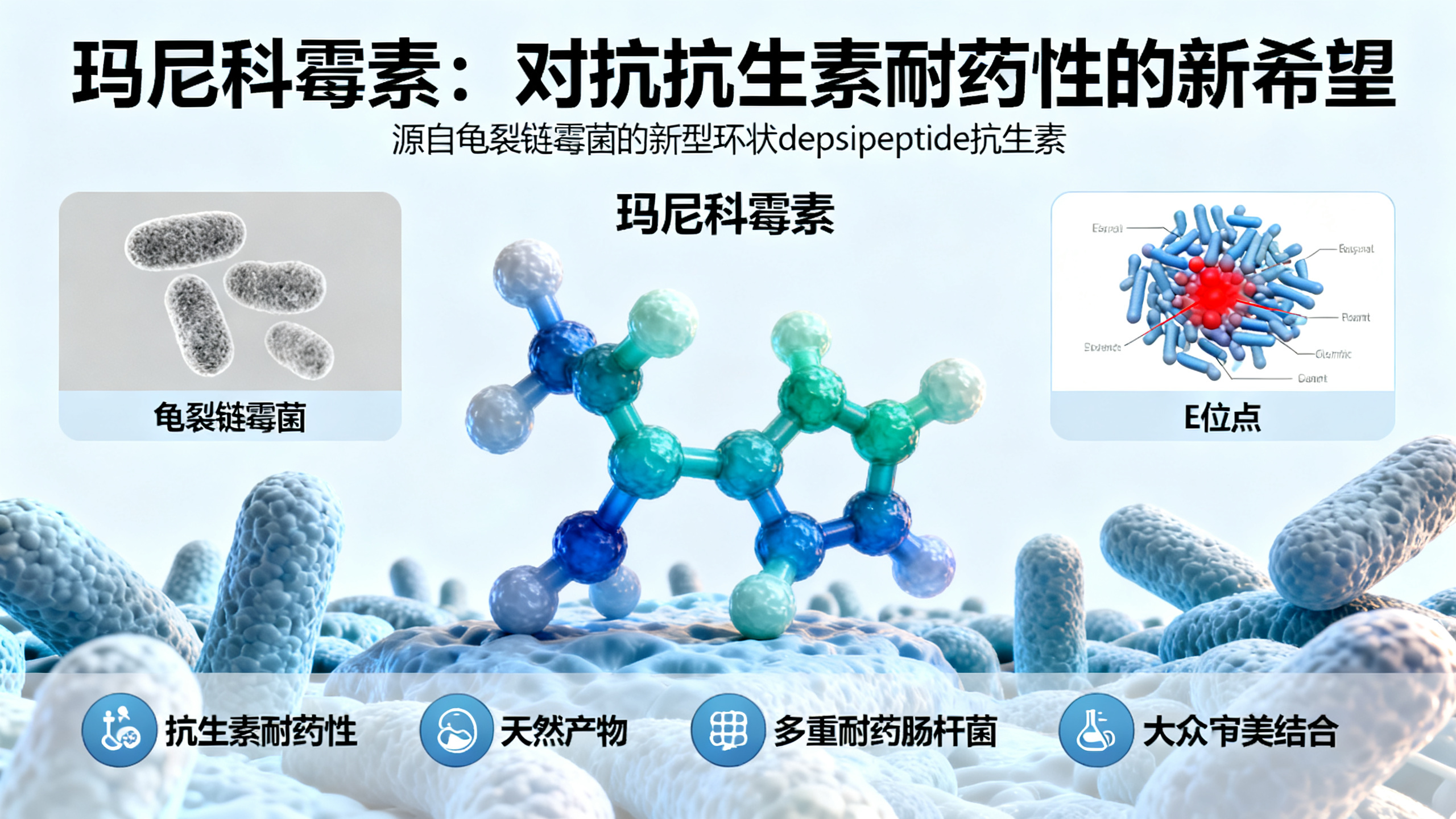 一种天然抗生素“锁住”细菌核糖体的E位点
