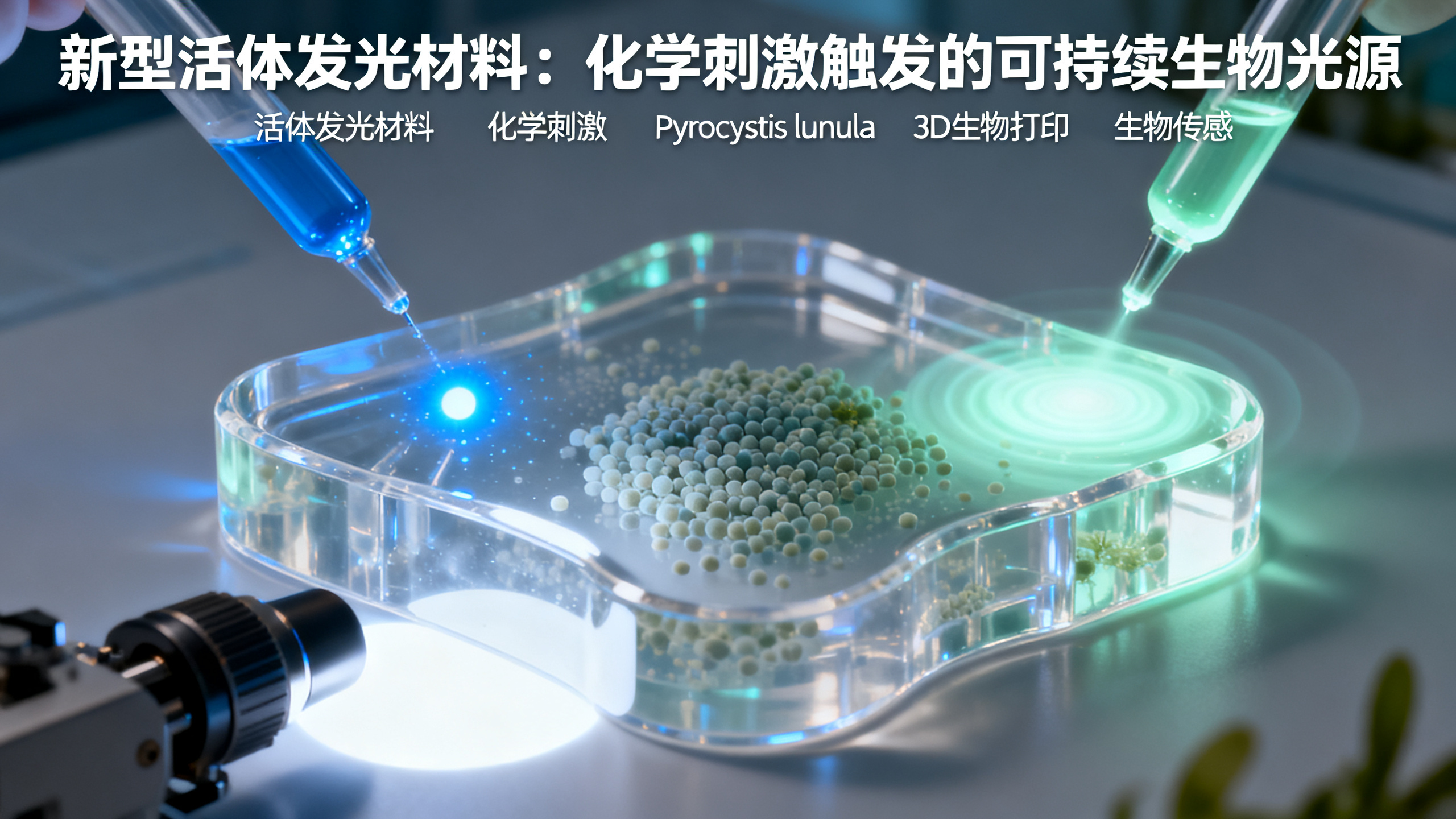 化学刺激让“活体发光材料”持续发光