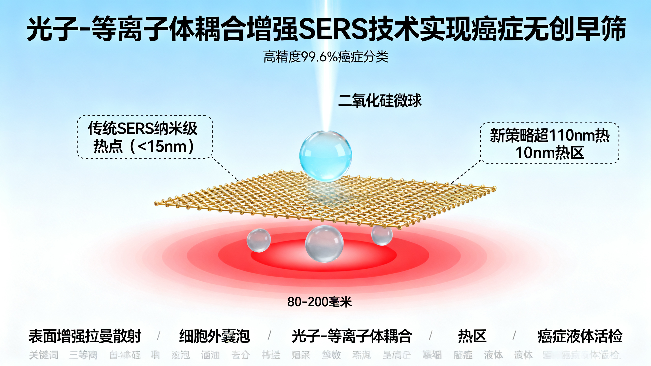 从“热点”到“热区”：利用光子-等离子体级联耦合技术，对完整小细胞外囊泡进行深度表面增强拉曼检测