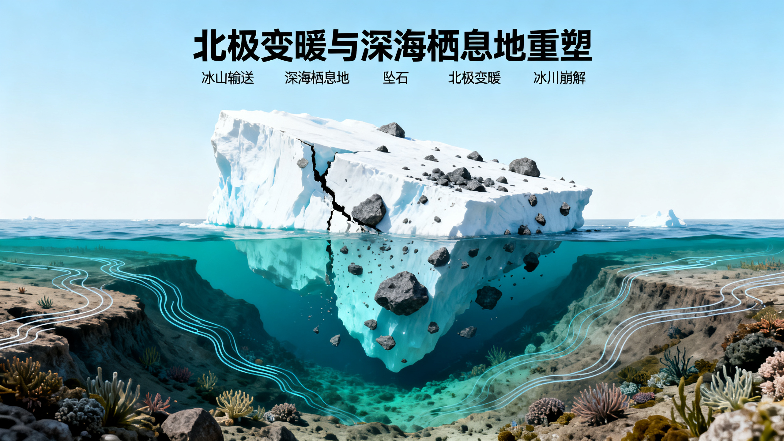 北极冰山增多，海底生物多样性随之改变